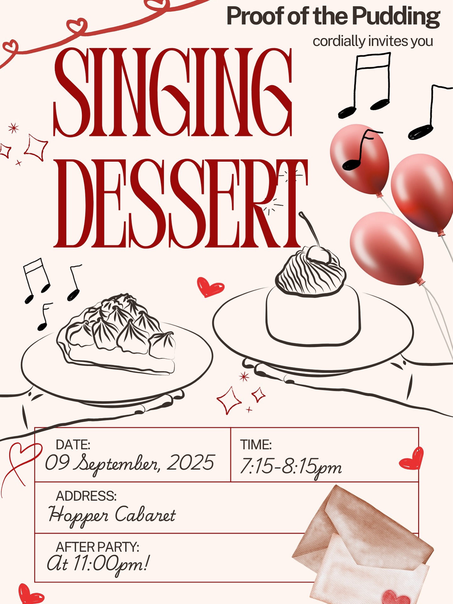 We can’t wait to see rushees and friends at our singing dessert tomorrow night 7:15-8:15 at the hopper cabaret!! Yayyyy!