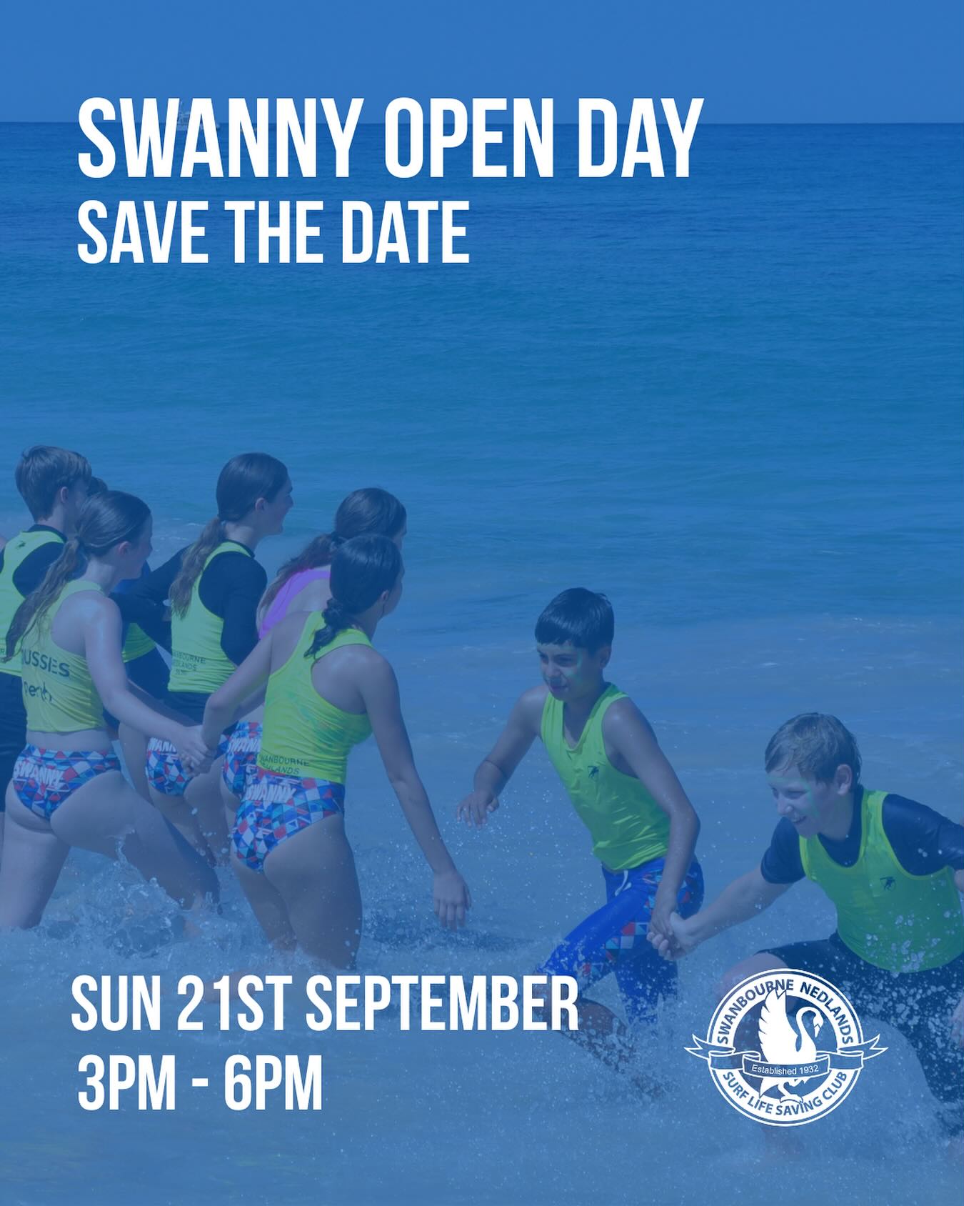 🦢SWANNY OPEN DAY🦢
Swanbourne Nedlands Surf Life Saving Club welcomes you to our Open Day on Sunday 21st September from 3pm to 6pm.
Everyone is welcome! Find out information and register for Woodside Nippers, learn about our Youth program, join the next Swanny Bronze course, or come check out our club and learn more about lifesaving, education and surf sports!
There will be plenty of current members to ask about the club and the season ahead, Swanny merch to pick up, food and drinks will be available and Swanny’s facilities to explore.
If you’ve got friends or family interested, let them know about Swanny’s Open Day. We’re looking forward to seeing everyone there.
#surflifesaving #swanny #snslsc #slswa #swimbetweentheflags #swanbourne #nedlands #ourbeach #mybeach
