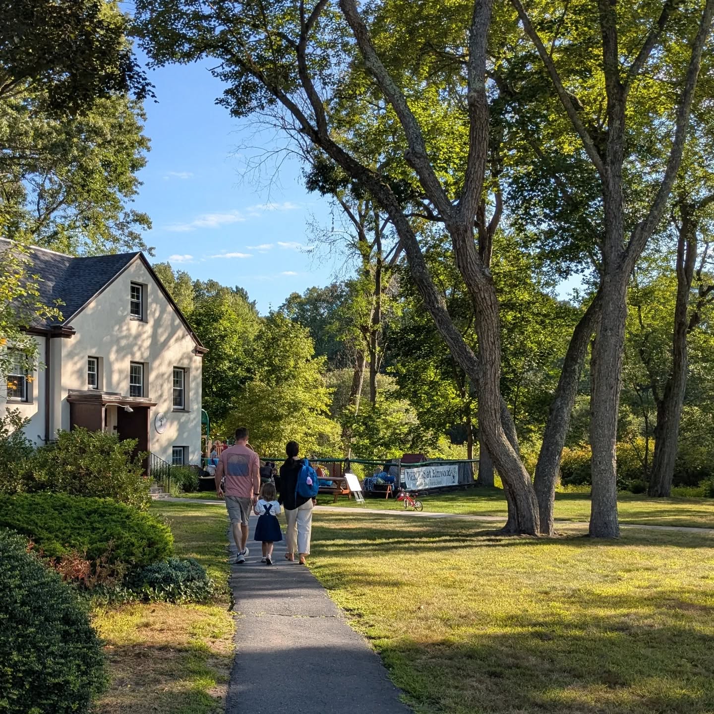 Beautiful day for the first day of school! #firstdayofpreschool #veritasatelmwood