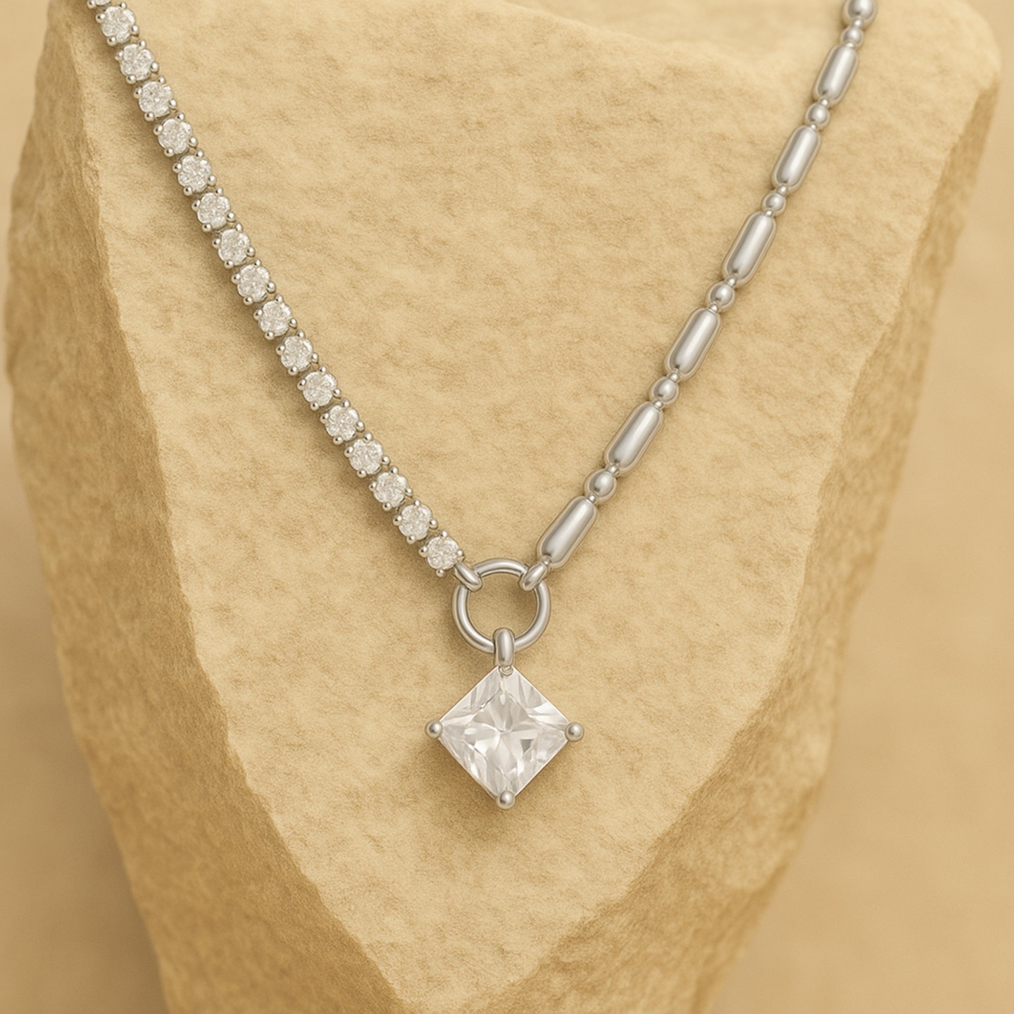 ✨ Shine with elegance, every single day ✨
Our asymmetrical necklace blends brilliance & edge: half sparkling zirconia tennis chain, half bold cylinder beads, finished with a princess-cut pendant 💎.
Available in 💛 Gold (PVD premium plating) & 🤍 Silver (polished stainless steel).
Lightweight, durable & made for layering or statement style.
🌟 Because jewelry should make you feel radiant, not just accessorized.
Discover more at divergentelements.com
🌐
#DivergentElements #AsymmetricalNecklace #CZJewelry #MinimalistStyle #GoldNecklace #SilverNecklace #EverydayLuxury #JewelryAddict #ModernJewelry #UniqueStyle #GiftForHer #LayeringNecklace #sparkleeveryday