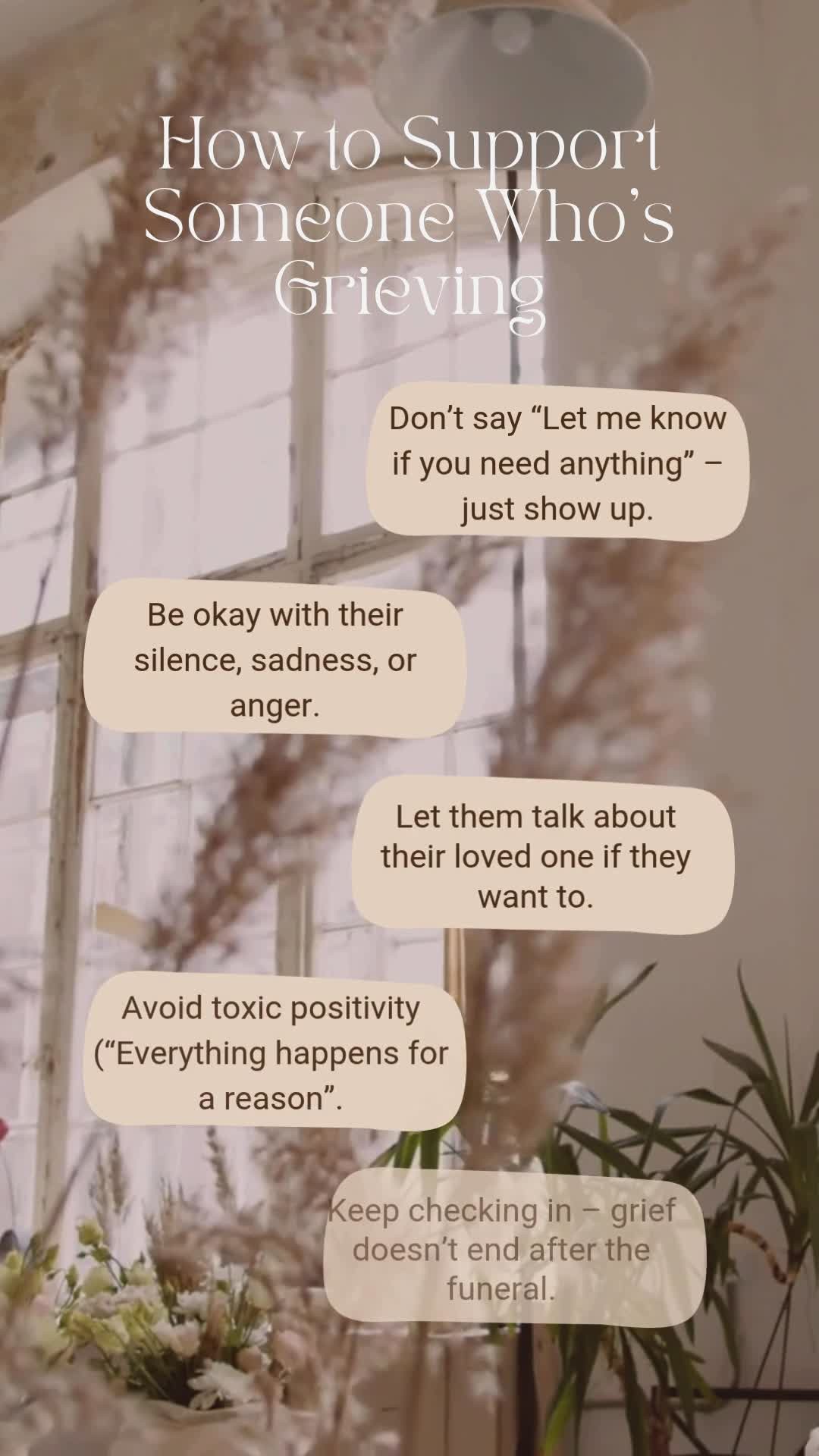 💬 “How are you holding up?” is a common question—but what grieving people often really need is to be asked about who they lost.
ㅤ
When someone we love dies, their story doesn’t disappear. But many grieving people don’t get to talk about the person they miss because others feel uncomfortable asking.
ㅤ
That silence can feel lonely and isolating. One of the most powerful ways to support someone in grief is simply to invite them to share memories, stories, and feelings about their loved one.
ㅤ
🧡 Ask: “Tell me about them.”
🧡 Listen without rushing or trying to fix.
🧡 Validate their pain and their love.
ㅤ
This simple act breaks the silence and honors the bond that still lives on.
ㅤ
Grief isn’t about forgetting — it’s about remembering with love.
ㅤ
If you want tools on supporting someone through grief, comment 💙 for my Grief & Loss Coping Skills Cheat Sheet.
ㅤ
#GriefSupport #HowToSupport #Grieving #MentalHealthAwareness #LicensedClinicalSocialWorker #TraumaInformedCare #YouAreNotAlone #SuccessInSocialWork #GriefJourney #MentalHealthMatters