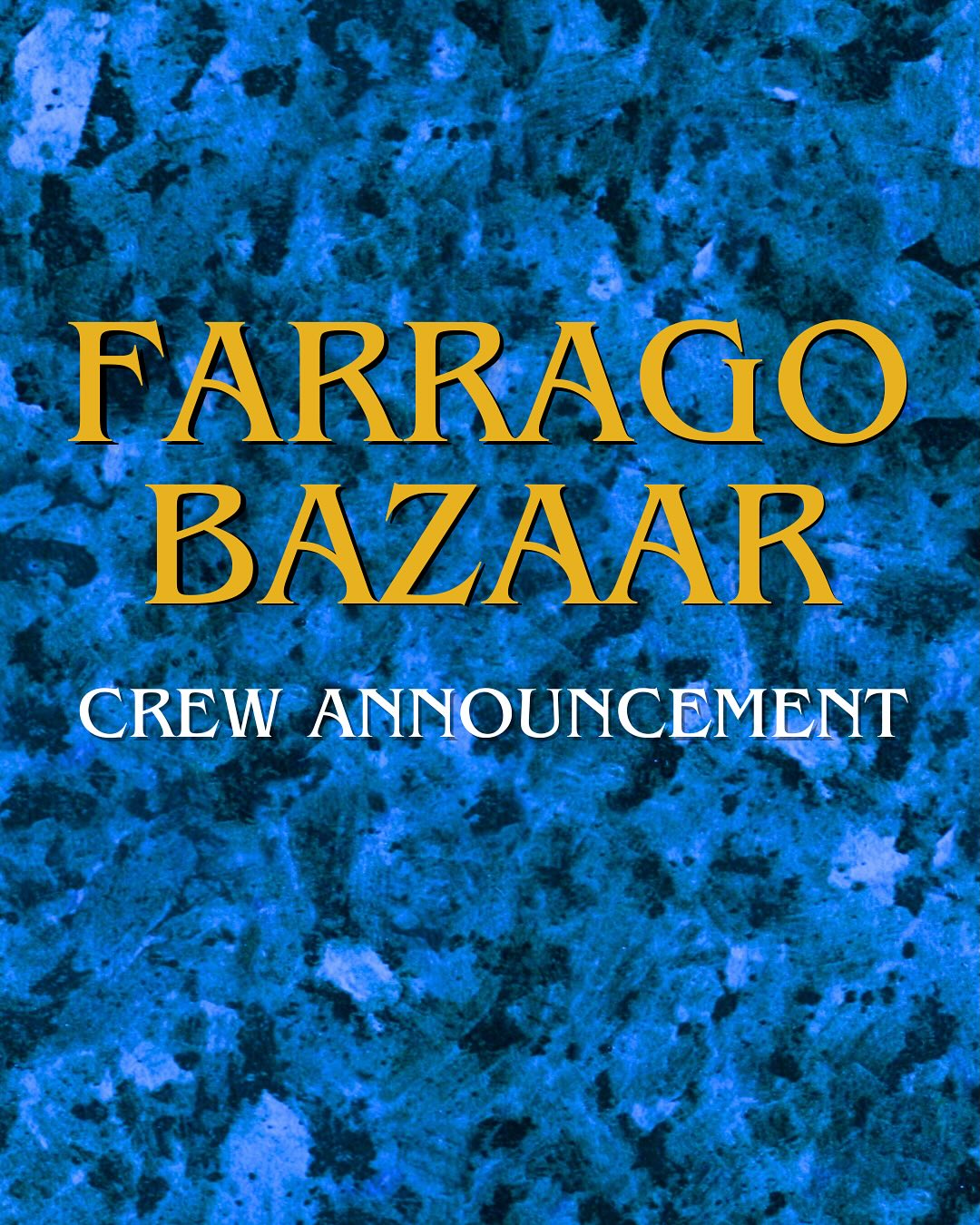 It takes a village to put on a show and an Immersive one is no exception!
Thankfully, we’ve got an incredible team working tirelessly behind the scenes to get the world of Farrago looking as post-apocalyptic as possible ⛺️
Cassandra Tse - Playwright, Director ✍🏼
Alia Marshall - Assistant Director 🎭
Ace Dalziel - Stage Manager 👏
Rhys Tunley - Costume Designer 🧣
Dannii Kellett - Set Designer 🛖
Luke Scott - Props Designer 🥣
Jamie Cain - Marketing Manager 📰
Alexandria Miller - Assistant Set Designer 🏚️
Anna Barker - Assistant Stage Manager 🫰
James Ladanyi - Production Chef 🫕
You read that right, if you book tickets for Farrago Bazaar you’ll have a Production Chef getting some delicious kai ready for all ticket purchasers on this one-day event.
We’re just about the launch tickets so get a group together and trek on up Mt Vic and visit the Bazaar this November.
Farrago Bazaar
An Immersive experience
Innermost Gardens, 31 Lawson Place, Mount Victoria, Wellington
Saturday 22 November, 2pm matinee and a 7pm evening show
Early bird tickets dropping shortly!