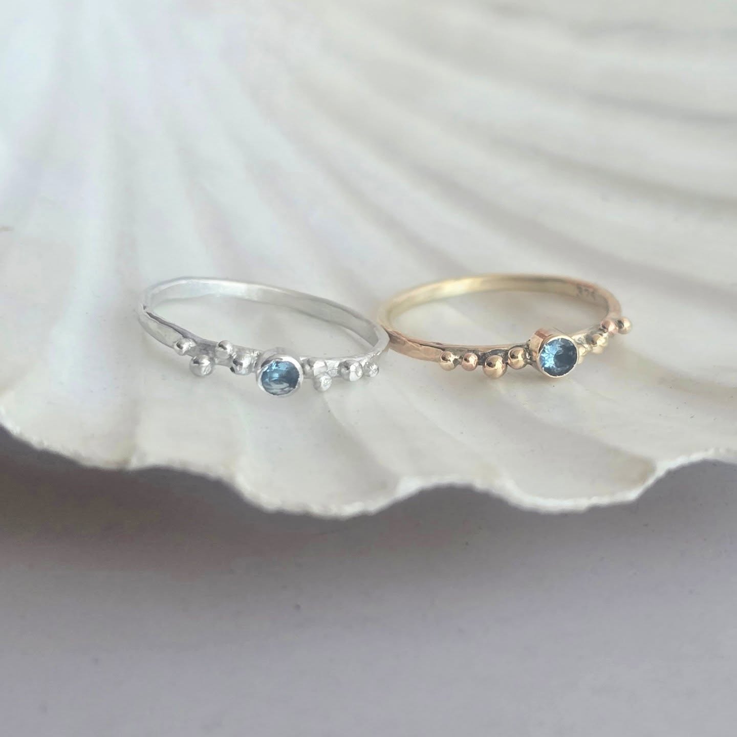 Two special Sea Spray rings made recently 🌊
These were made for two friends, both leaving the island to start their University journeys. One in 9ct gold, the other in silver – a little piece of home to carry with them wherever they go. ✨
I love that jewellery can hold so much meaning… a reminder of the sea, Jersey, and the bond of friendship. 💙
Wishing them both all the luck and love as they begin this exciting new chapter.
#jerseyci #handmadeinjerseyci #handmadejewellery #beachlife #islandlife #meaningfuljewellery #jewellerywithmeaning #oceanring #seaspray #jewelleryinspiredbynature