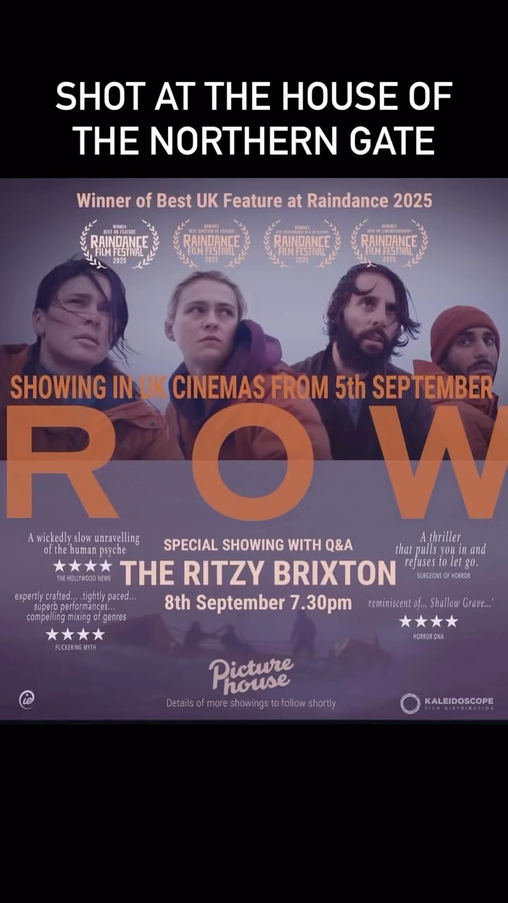 Normally guests come to us for family gatherings and celebrations but it is extra exciting to have a film crew stay! The crew of Row were a delight to host and filmed many scenes at the house.
Row the film is out at UK cinemas this weekend. Winner of best film at the Raindance film festival last month, it tells the story of two men and two
women aiming to row the Atlantic from Newfoundland to Scotland.
Only Megan (Bella Dayne) washes up alone on the shore and is questioned as she recovers with flashbacks recalling the mystery of what happened on the crossing.
Go and watch it! Congratulations to @rowthefilm @matt_losasso @sophie.skelton @nickdowlatshahi @belladayne @akshay_a_khanna @markstrepan