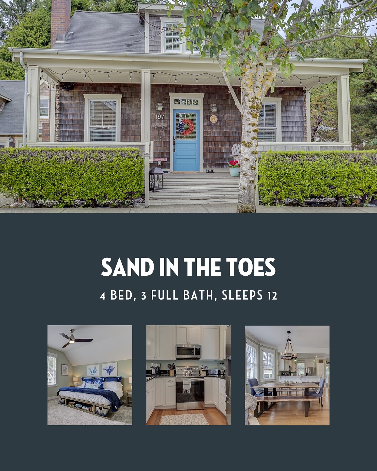 No need to leave your pup behind… @sandinthetoes is dog-friendly and full of cozy touches that make it feel like home. 🐾
With 4 bedrooms, 3 full baths, and a bike package included, it’s everything you need for a stress-free Seabrook retreat.
🏡 Sleeps 12
🐶 Dog-friendly
🚲 2 bikes included
✨ Cozy + modern
That’s Sand in the Toes. Ready for your Seabrook getaway? Book now via @seabrookwa
#seabrookwa #pnwadventures #beachgetaway #washingtoncoast #cozyretreat