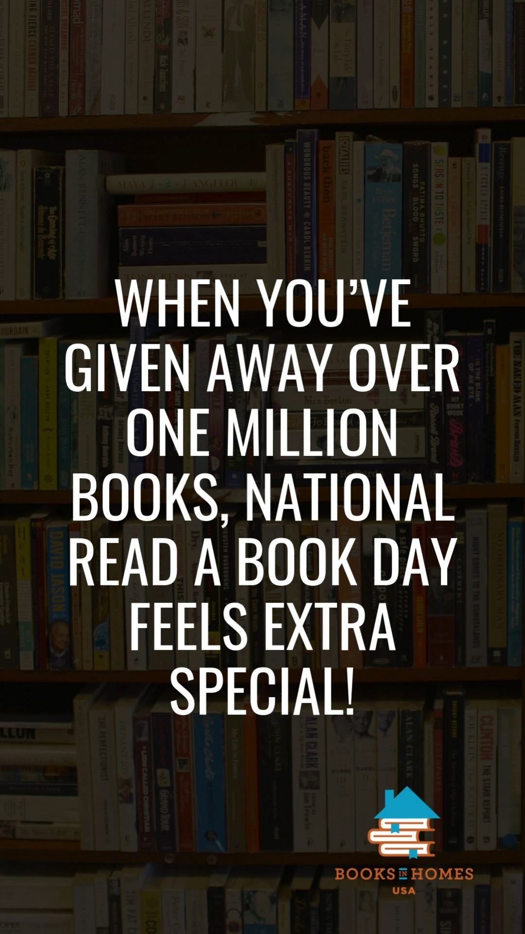Today (and every day), we’re grateful for the joy of reading — and for every child who now has a story to call their own. ❤️
Tell us in the comments: What book are you reading today? 👇
#NationalReadABookDay #MillionBooksAndCounting #BooksInHomesUSA #Bookstagram