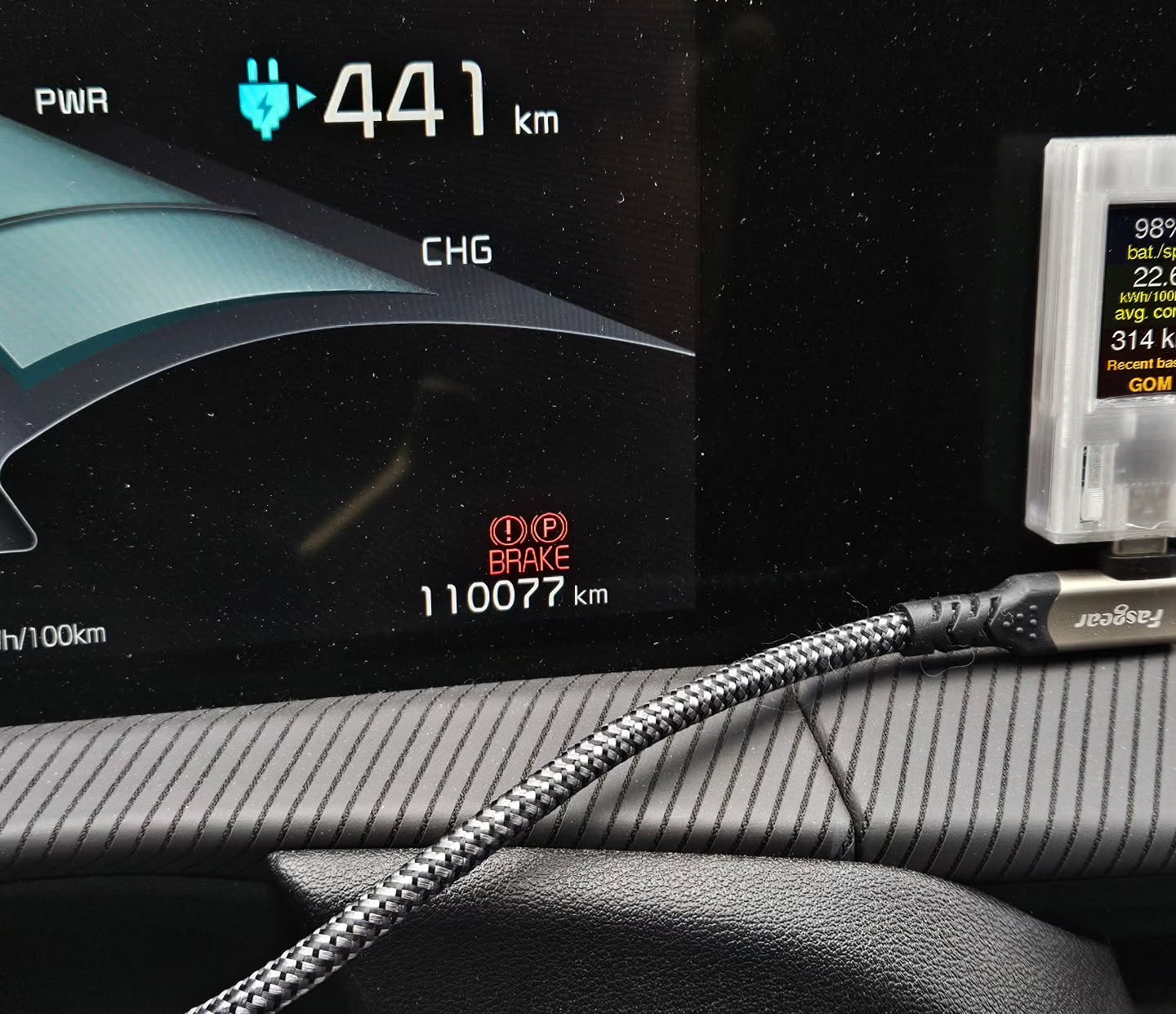 Hmmm. I broke 110,000km!