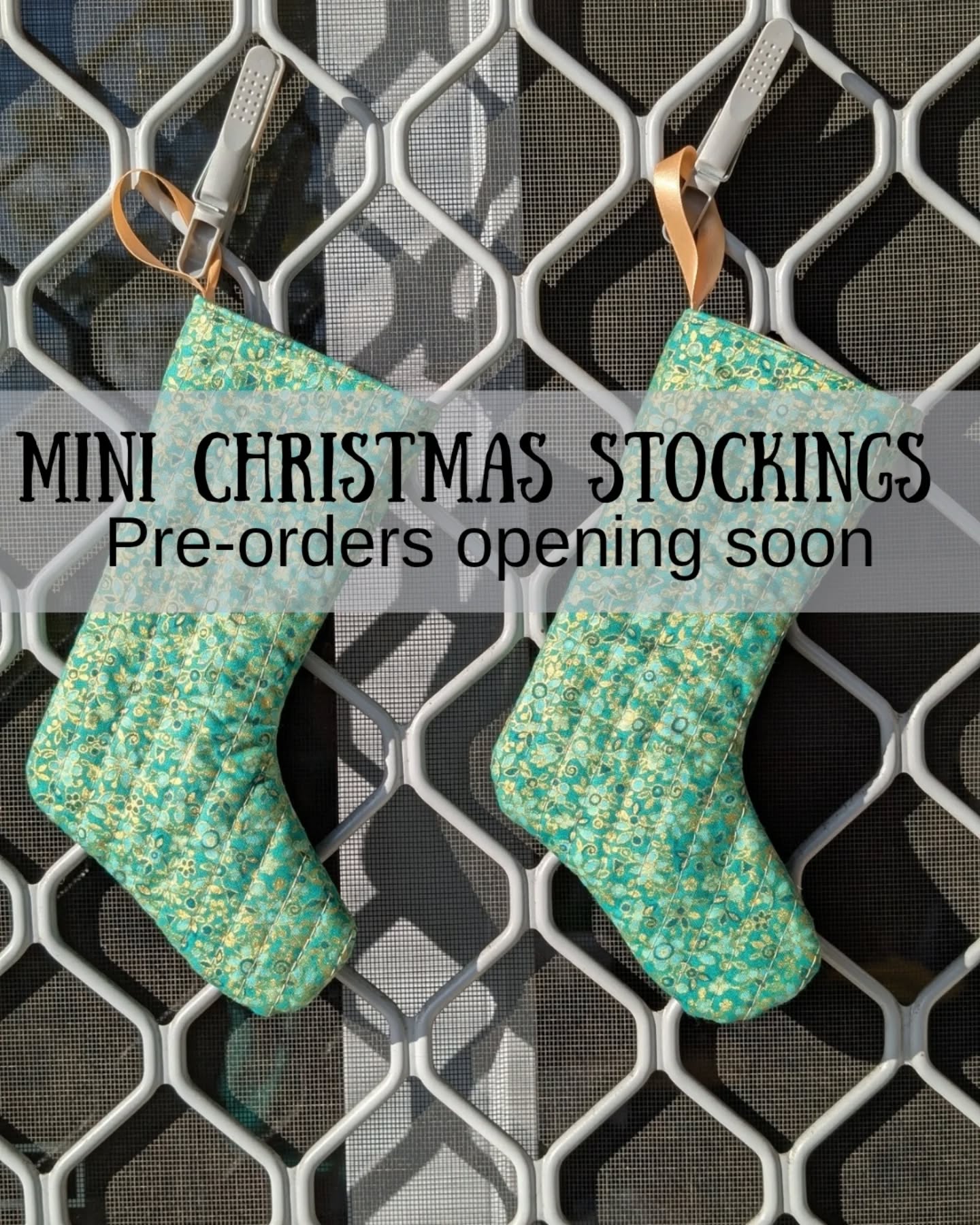 Friends! It's that time of year again! Forms are opening up soon for lots of handmade Christmas goodies. I'm finalizing what's available this year, and once that's done, the form will be live! 🎄⭐🎁
But here's a sneak peak of what's already made the cut: stockings! Full size ones as well as these cute mini ones. Fabric decor (including some adorable mini trees), and quilted pouches (yay for unique handmade gifts!). Stay tuned for more updates!
Shipping available (except for the US, as Aus Post is still not accepting shipments - sorry!)
Want to be the first to know? Join the wait list! Simply send me a message or leave a comment below.
.
.
.
#handmadechristmas #sustainabledecor #makeithandmade #makeithandmadethischristmas