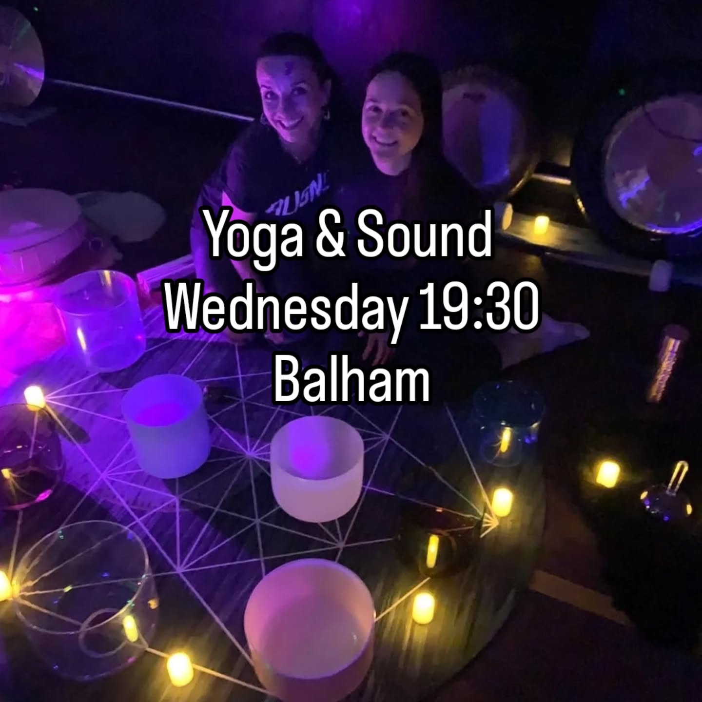 Feeling cramped in studio? Come stretch out in our massive hall! 20 students max (only 3 spaces left!) so you can take up space. Join me and Cathy and Chris from @high.vibez.tribe for our Yoga and Sound Bath on the 10th of September, at 7:30pm in Balham.
Autumn is nature’s big exhale. The trees drop what they no longer need, and we’re invited to do the same. This is a moment to take stock — to look at the habits, stories, and expectations you’ve gathered this year. What’s been helpful? What can you let go?
I will begin with breathwork and a short guided meditation to create space for reflection and set the tone. She will then lead a playful vinyasa flow practice to open the hips and hamstrings while building strength in the legs. We will practice our mandala flow slowly at first, then build up the pace as we repeat the sequence.
After the movement, you’ll lie back and get cosy as Cathy and Chris take over with a dreamy sound bath. Their instruments work like a reset button for your nervous system — slowing the breath, softening the body, and creating space for your reflections to land.
You'll leave feeling lighter, clearer, and a little more you — ready to let go of what’s done its job, and step into the next season with intention.
