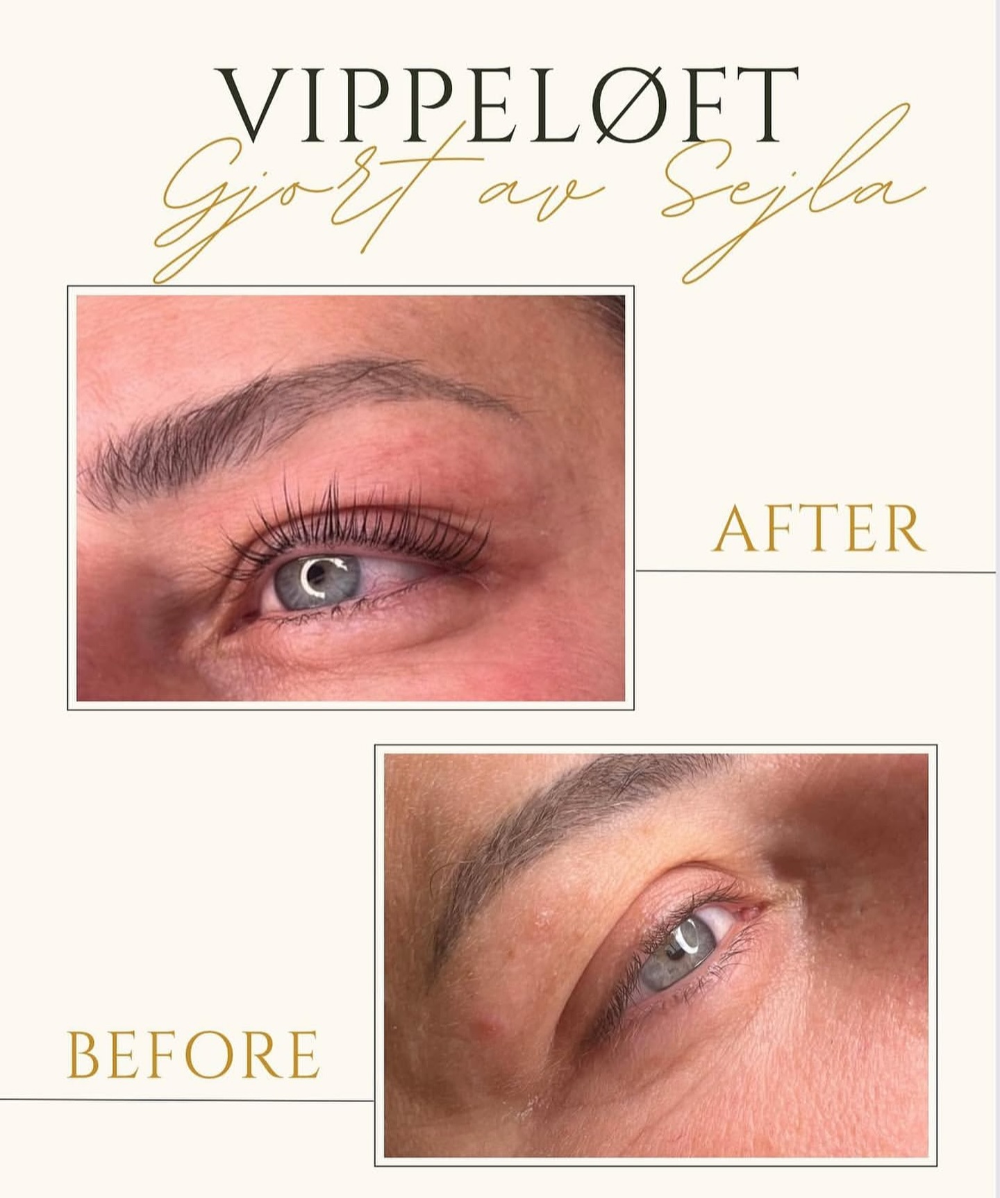 ✨ Vippeløft utført av Sejla ✨
Se hvor vakkert naturlige vipper kan fremheves med et skånsomt vippeløft!
Resultatet gir et åpent og friskt blikk.
Perfekt for deg som ønsker et naturlig, men markert uttrykk 🤍
📍 Utført av Sejla hos JK Beauty
📅 Book din time i dag og gi vippene dine det lille ekstra!
#JKBeauty #Vippeløft #NaturligSkjønnhet #Lashlift #fargingavvipper