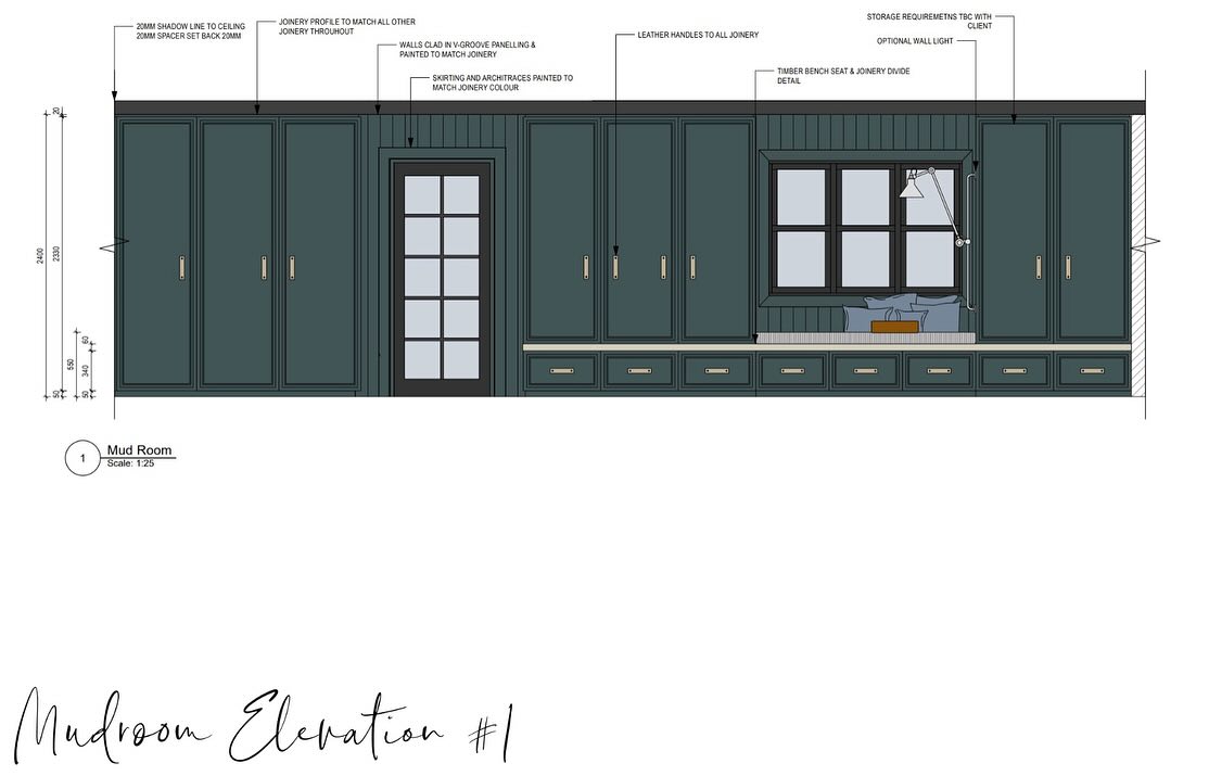 Acting as a link from the new garage to the existing part of the home, this mudroom has an element of elegance, with a concealed approach to storing the odds and ends of busy family life.
Two options allow our clients to choose between an open triple bay drop and hang zone for school items or a fully enclose triple cupboard for a neater look.
Interior Design Consultant @amelia.gallen.interior.design
Principal & Building Designer @byofloorplan