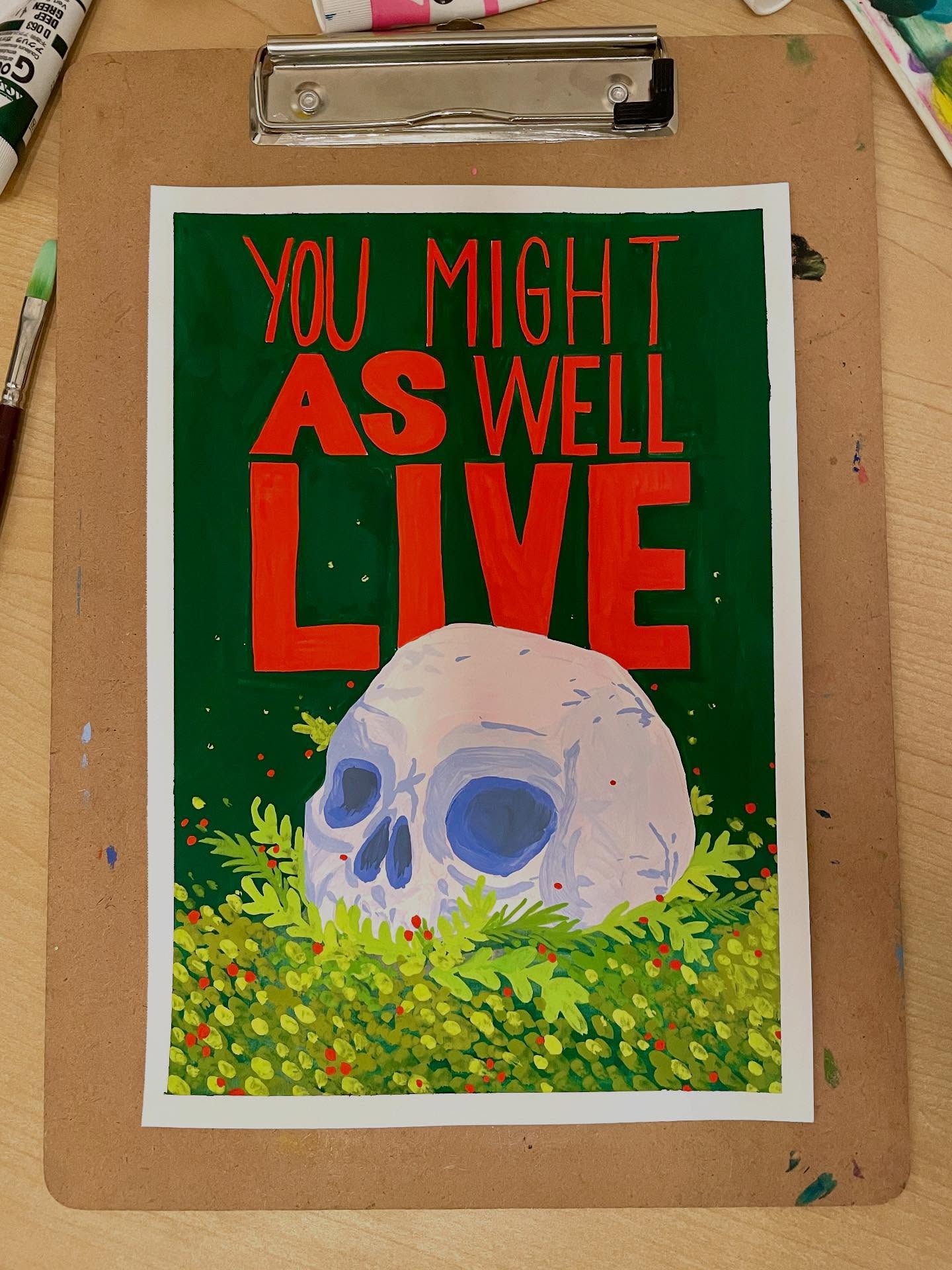 September is suicide awareness month, and for me every month is Dorothy Parker awareness month, so here is my first ever Toronto-based piece: “You might as well live” gouache on multi media paper, inspired by the poem “Resumé” by Dorothy Parker
#suicideawarenessmonth #dorothyparker #dorothyparkerquotes #gouache #lettering #illustration #handlettering #gouachelettering