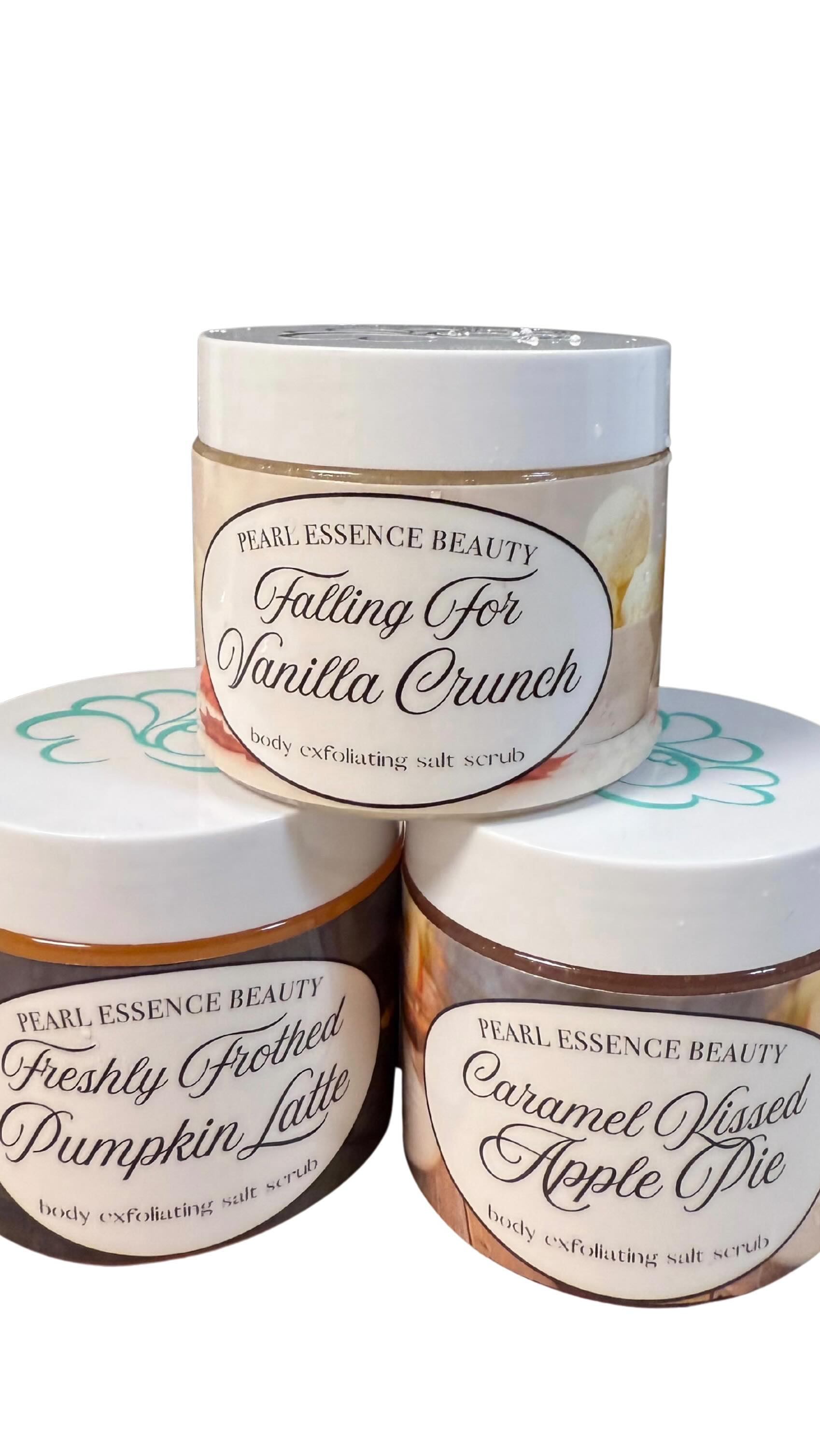 The moment you have been waiting for….. FALL BODY SCRUB SCENTS ARE IN!
* Freshly Frothed Pumpkin Latte * Caramel Kissed Apple * Falling For Vanilla Crunch
🍁🍂✨ Limited supplies only! Purchase online or in store! #pearlessencebeauty #sonomacounty #fall #saltscrub