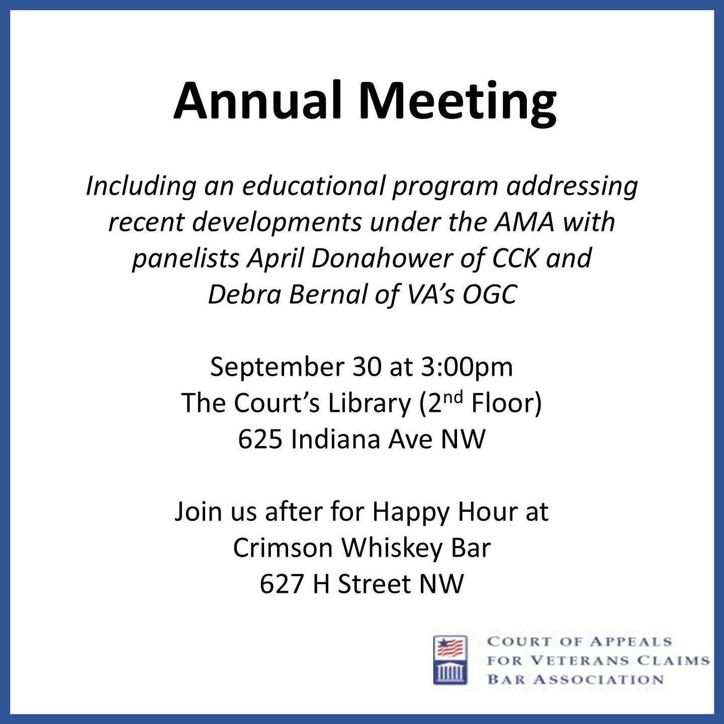 Save the date! The Bar associations annual meeting is coming up with options to attend virtually and in person.