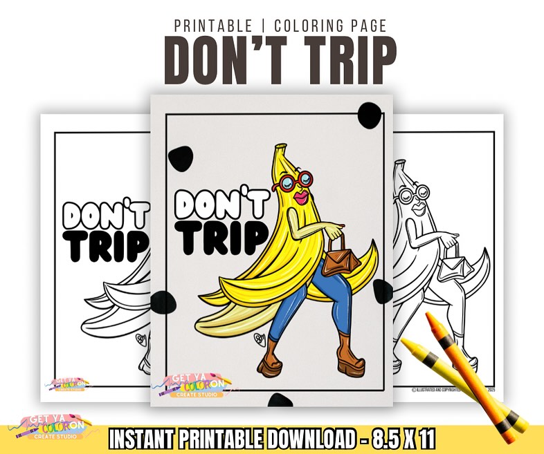 The Unbothered fruit collection is a cute homage to the end of the summer. Enjoy! Grab these downloadable coloring sheets at www.GetYaColorOn.com . #unbothered #fruit #art #getyacoloron