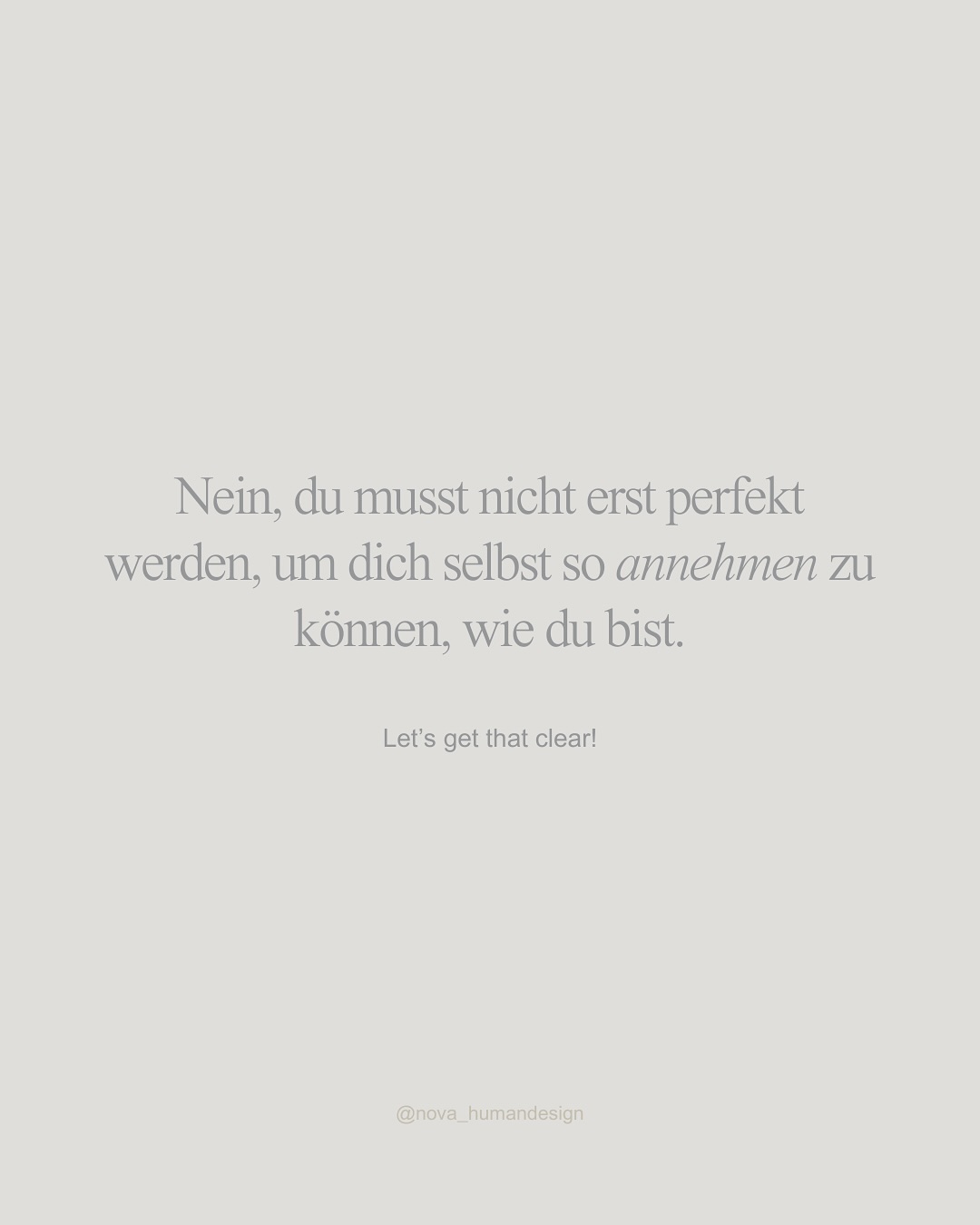 Das, wonach du suchst, findest du nicht im ständigen Werden, Optimieren & Verbessern.
Sondern im Sein.
Es geht nicht darum, dich zu verändern.
Sondern darum, dich zu erinnern, wer du wirklich bist.
Und darin liegt die wahre Perfektion - nämlich in der Perfektion deiner Schöpfung.
Wenn du bereit bist, die Reise einmal umzukehren und statt ständig nach vorn, ein paar Schritte zurückzugehen, um zu deiner ursprünglichen, wunderschönen Essenz zurückzufinden, dann lade ich dich herzlich zu meinem 1:1 Mentoring Afterglow ein. ✨
Afterglow ist eine Reise der Rückkehr, der Bewusstwerdung und Verkörperung deiner wundervollen Essenz.
Eine Reise mit Human Design & Heilsteinen, die dich Schritt für Schritt zurückführt – zu deiner Einzigartigkeit, zu deinem Strahlen, zu deiner wahren Perfektion.
Wenn du spürst, dass genau das ist, wonach dein Innerstes ruft, kommentiere gerne Afterglow oder schick mir eine DM und ich teile ganz unverbindlich alle Infos zum Programm mit dir. 🤍
Let’s guide you home,
x Lisa
______________________________________
HUMAN DESIGN
HEILSTEINE
SELBSTAKZEPTANZ
SELBSTLIEBE
MENTORING
#humandesignmentoring #humandesigndeutschland #mentoring #persönlichkeitsentwicklung #selbstvertrauen #selbstliebe #sichselbstfinden