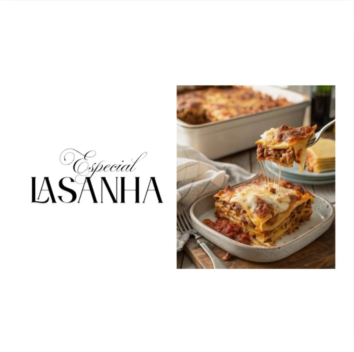 Sexta feira tem dia Especial de Lasanhas!
Serve 4 pessoas
• Ao Sugo com Manjericão
• Cogumelos com espinafre e Ricota
• 4 queijos
240,00 + taxa delivery
Entregas agendadas para sexta a tarde ou sábado pela manhã.
#lasanha