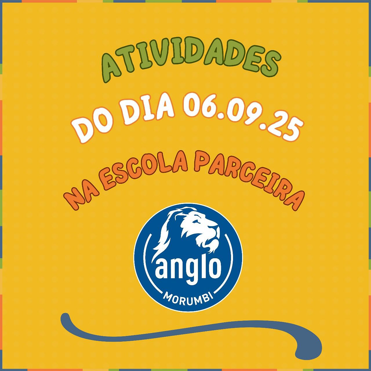 No último sábado, dia 06, estivemos na nossa escola parceira, o Anglo Morumbi, para uma manhã muito especial! 💚🧡
Enquanto as crianças se divertiam com atividades na quadra, as mães colocaram a criatividade em prática, pintando seus suplás (apoio de prato). Depois, todas puderam aproveitar o bazar preparado com muito carinho pela escola, com o apoio dos voluntários mirins.
Nosso agradecimento ao Anglo Morumbi por essa parceria tão generosa e por proporcionar momentos como esse! ✨