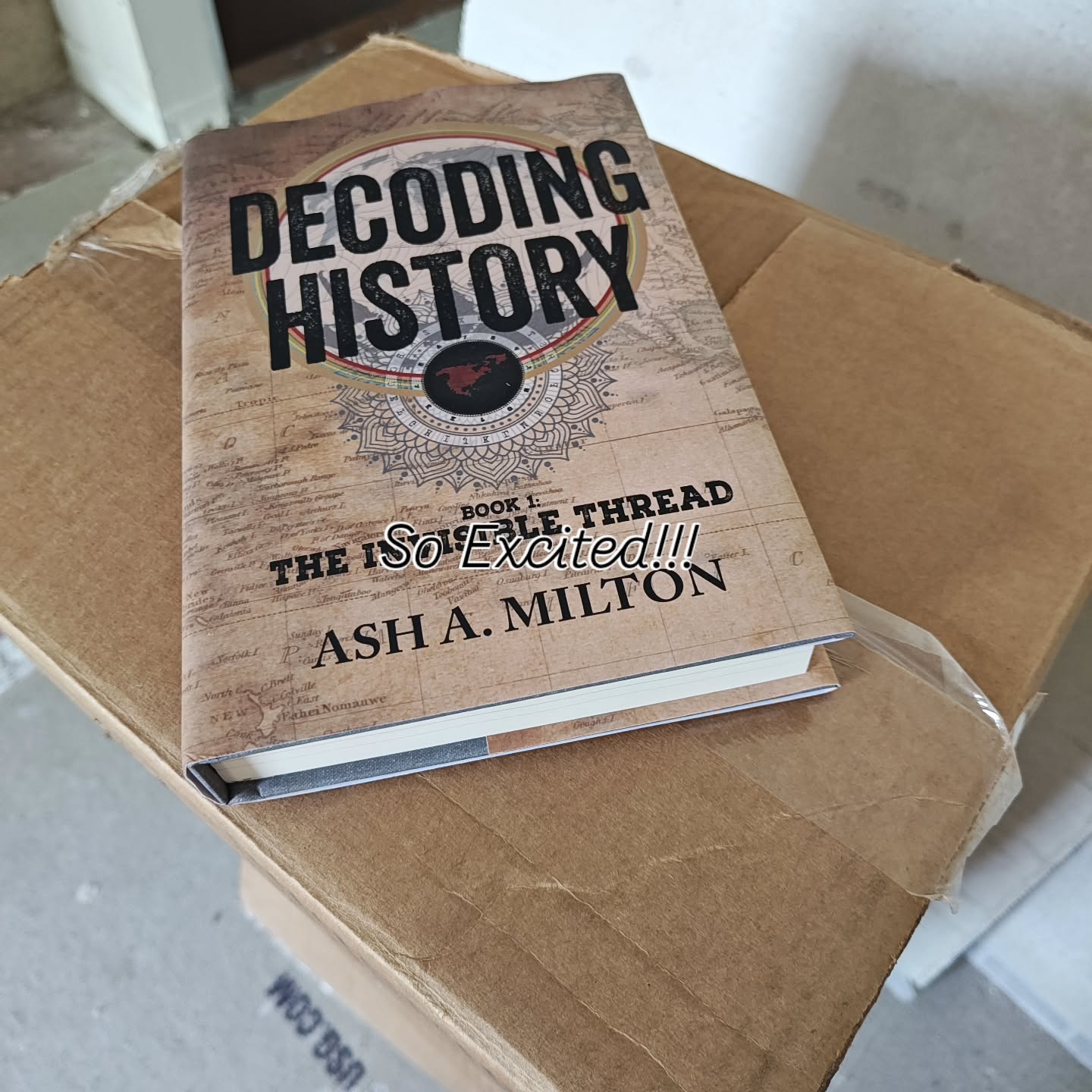 Decoding History: The Invisible Thread! Amongst the renovations and madness, three cases of books arrive!!!!