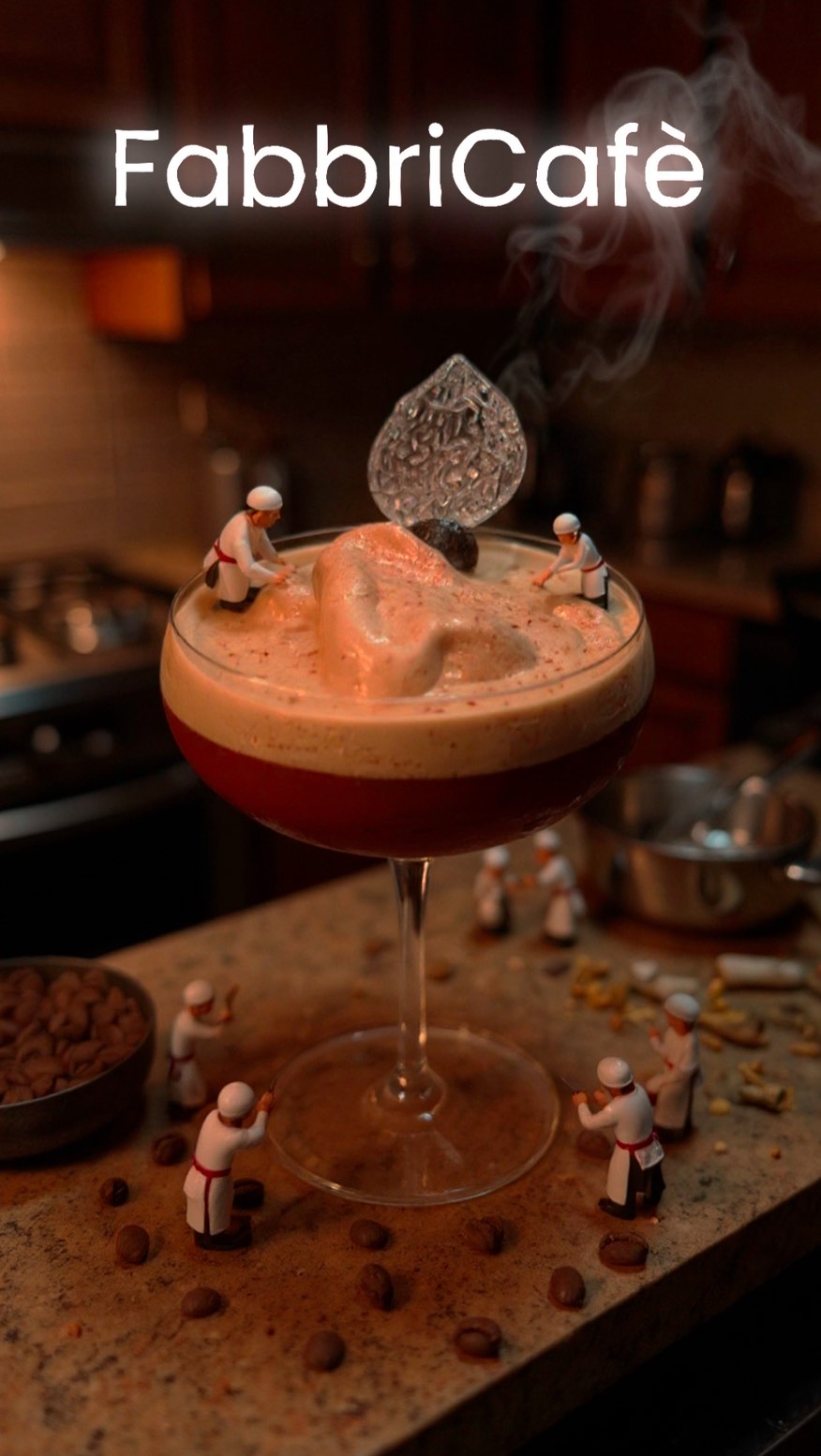 FabbriCafè
In gara per il contest #ladyamarena #fabbrimixology #ladyamarena2025 #ladyamarenaitalia #bartenderlife🍸
Se ti fa piacere, vota per me al seguente link:
👉https://italy.ladyamarena.it/campaigns/3848/entries/250815?utm_campaign=italiafabbri-77ew2y&uid_source=7182798&utm_source=share_entry&utm_medium=link
Another way to fabricate coffee drinks. The alcoholic maceration of coffee beans can unveil flavors that traditional brewing might not release, including an unexpected spiciness, a deep coffee essence and a back taste of almond. These characteristics blend beautifully, without overshadowing, the unmistakable taste of Amarena, the hallmark of Gin Fabbri.
The delightful personality of Amarena Fabbri remains preserved as the fruit is presented with its own syrup, which is used to create the luscious frothy top layer.
This creamy foam also highlights the uniqueness of Amarena Fabbri, elevated by the coffee, a pinch of salt and a touch of almond bitterness that harmoniously enhance the fruit’s flavor.
The coffee beans were chosen as being part of a project designed to empower women in Rwanda, a nation still facing the repercussions of war and genocide. This initiative aligns seamlessly with the Lady Amarena contest, which honors women in the bar industry.
Reflecting on the Gin Fabbri label, the pink gold glitter serves as the perfect finishing touch, celebrating the most cherished treasure: Amarena Fabbri.
#fabbrimixology #amarenafabbri #fabbri #fabbrimixibar