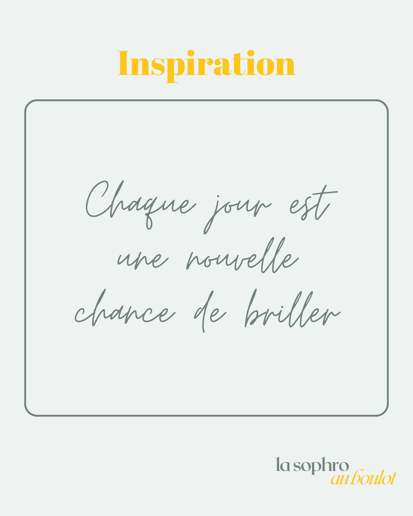 Même si tu te réveilles fatigué.e, stressé.e ou que la veille n’a pas été parfaite… chaque matin t’offre une page blanche.
👉🏼 Et si aujourd’hui, tu choisissais d’illuminer ta journée par un petit geste simple ?
* Sourire dès ton réveil
* Prendre 3 respirations profondes
* Ou t’accorder un vrai moment pour toi
🌈 En sophrologie, on apprend à cultiver cette lumière intérieure, à la rallumer quand elle semble s’éteindre et à la laisser rayonner malgré les nuages.
Rappelle-toi : ta lumière est là, toujours. Laisse-la briller, à ton rythme.
💬 Et toi, quel petit rituel t’aide à commencer la journée du bon pied ?
—
🙋🏼♀️ Hello, moi c’est Constance, je suis animée par l’envie de favoriser le « mieux-être » dans les environnements professionnels.
✨ Ma mission en tant que coach et sophrologue ?
Accompagner tous les professionnels à libérer et booster leur potentiel en les aidant à se poser les bonnes questions pour qu’ils puissent se sentir mieux dans leur tête, leur corps et par conséquent dans leur travail et leur vie !
.
.
.
#coachingprofessionnel #coaching #coachpro #coach #intelligenceemotionnelle #ie #eqi #sophrologie #sophrologue #developpementpersonnel #gestiondustress #gestiondesemotions #gestiondustressenentreprise #prevention #qualitedevieautravail #qvt #bienetreautravail