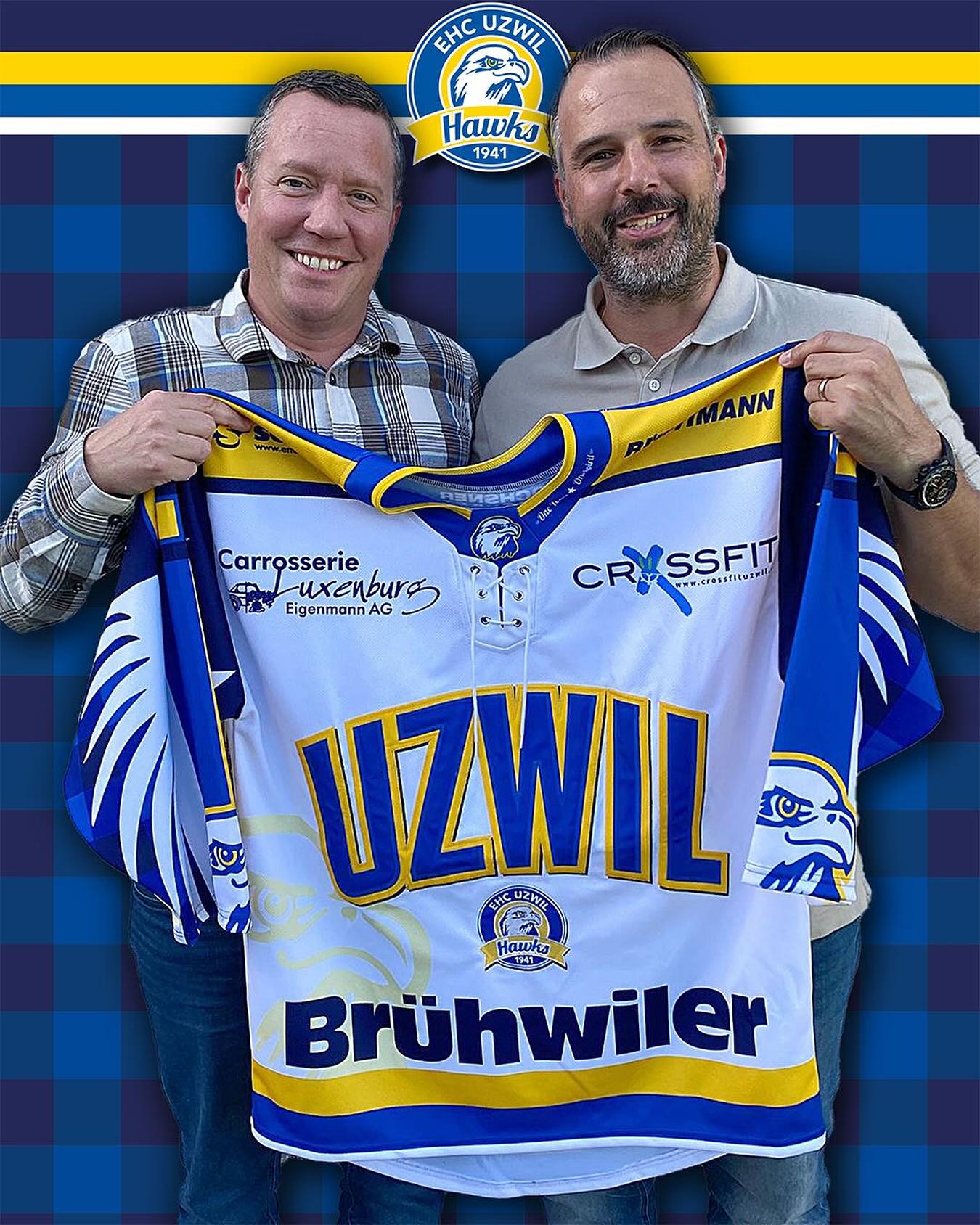 Auch die Brühwiler AG aus Oberbüren hat ihr Sponsoring ausgebaut und ist neu ebenfalls auf den Trikots der 1. Mannschaft vertreten. Herzlichen Dank an Claudio und sein Team für die grossartige Unterstützung🙌
#ehcuzwil #ehcuzwilhawks #sponsoring #LocalSupport #danke