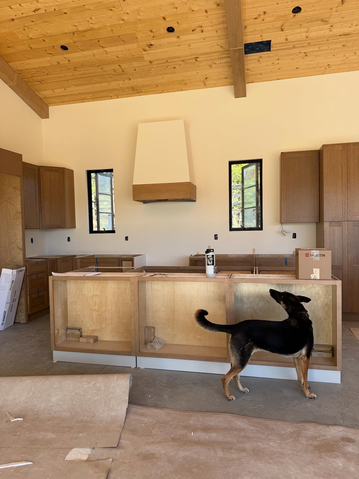 Site visit! We love seeing work in progress. #kitchenlovestory #kitchen #kitchenremodel