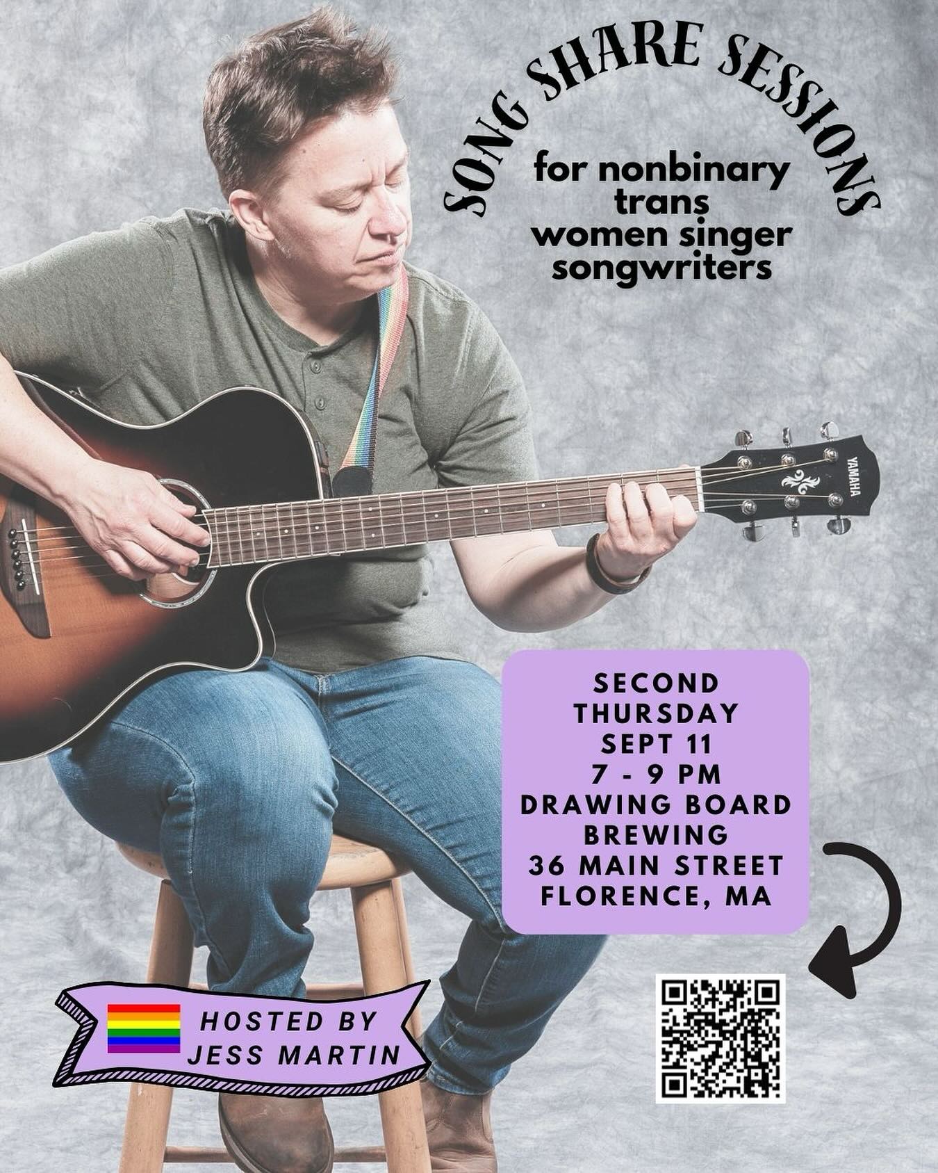 🚨🎶 THIS THURSDAY! 🎶🚨
This Thursday, SEPT 11 we’re taking over Drawing Board Brewing in Florence for an evening of music, poetry, stories, and community — all by nonbinary, trans & women singer-songwriters.
📅 Thursday 9/11
🕖 7–9 PM (community check-in 7:00, first share 7:20)
📍 36 Main St, Florence, MA
🎤 Original works only (brewery rules!)
✨ Bring that half-finished verse. Try out something totally new. Dust off a piece you’ve been dying to share. Or just come listen and cheer on your fellow artists.
🍻 Beer, soda, water at the bar. BYO snacks.
🅿️ Parking behind the brewery + on Main St.
Let’s fill the room with songs, voices, and good vibes — fall feelings in the air, let’s sing through them.
Come. Create. Connect.
@drawingboardbrewingco
#westernmassmusic #florencema #songshare #originalmusician #transmusician #nonbinaryartist #womenmusicians #communitythroughart #openmicvibes
