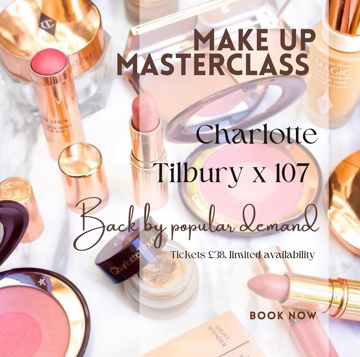 Back by popular demand!
Get ready for a masterclass you won’t forget 💋💄
Join us at 5.30pm on Thursday 2nd October for an exclusive Charlotte Tilbury Make up Masterclass, in partnership with expert make up artists from John Lewis Liverpool! ✨
Ticket are £38 and include:
✨Prosecco on arrival
✨Sharing platters
✨Charlotte Tilbury goody bag
✨£20 fully redeemable voucher for Charlotte Tilbury products
Limited tickets available