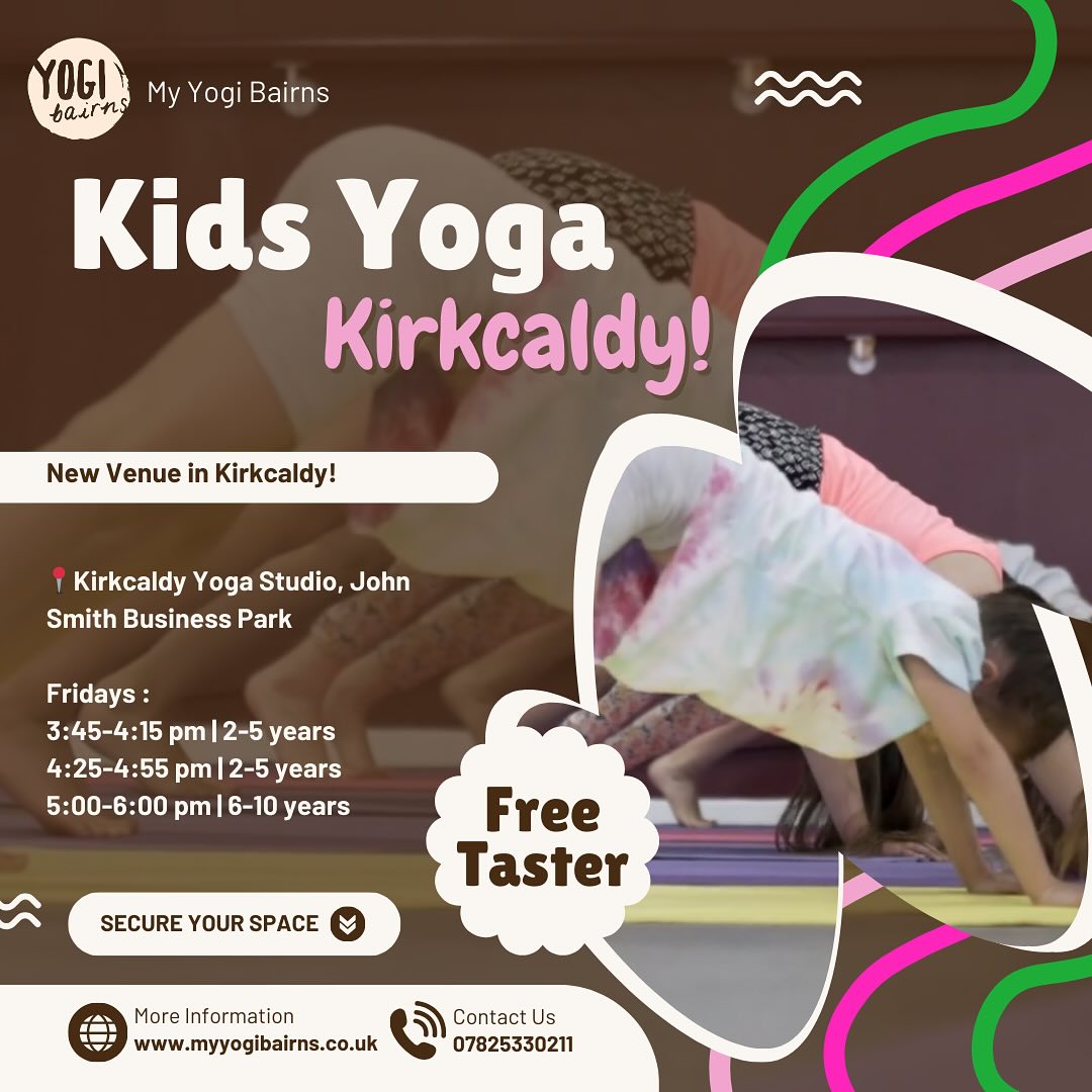 ✨ HEY KIRKCALDY! Your child’s new favourite after-school activity starts next week! ✨
Picture this: little mats rolled out, giggles in the air, and tiny yogis learning how to stretch, breathe and calm their busy minds. Our brand new Kids Yoga Classes kick off next week and we can’t wait to welcome your little ones.
Here’s why parents love it:
🌱 Builds confidence and focus
🌱 Teaches balance, calm and mindfulness
🌱 A fun way to move their bodies after a school day
And the best part? Every new student this term gets a FREE taster session so your child can try it out with zero pressure.
✅ Spaces are open now but they’ll go fast!
Send us a DM or tap the link in bio to book your child’s spot today.
💬 Tag a parent friend who’s been looking for something new for their little one!