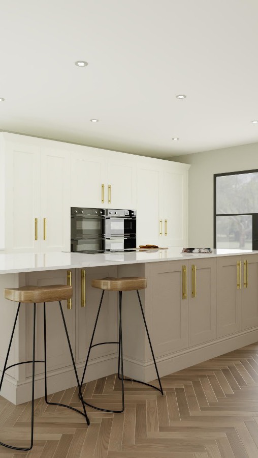 Here are the 3D renders of the kitchen design we provided for a super lovely client in Crowborough 🤍
Featuring bespoke bi-folding dressers, elegant pilasters, moulded plinths, and a timeless two-tone finish in fawn and chalk for pure class. We can’t wait to see this stunning space come to life!
#1066Kitchens #KitchenDesign #KitchenRenders #ArtiCAD #TwoToneKitchen #FawnAndChalk #BespokeKitchen #LuxuryKitchens #KitchenGoals #KitchenInspiration #Crowborough #QuartzWorktops #InteriorDesign #DreamKitchen #HeartOfTheHome #HomeGoals #RenovationInspiration #DesignDetails #HomeStyle #KitchenDesigner