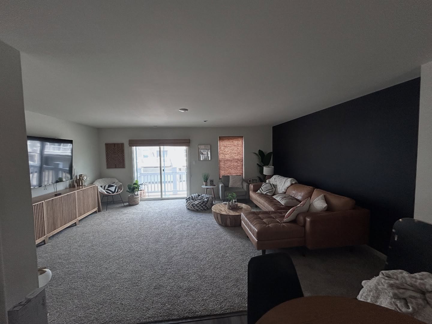 Gorgeous whole house color pivot in Crown Point including a Tricorn black accent wall. Team really delivered on this project. Client was away for 3 days and Guardian was able to complete the project in 7 days. Shoutout to Tanguy, Damian, Dominic, and Hunter who assisted. #guardianpro #painting #crownpoint #crownpointindiana #crownpointrealestate