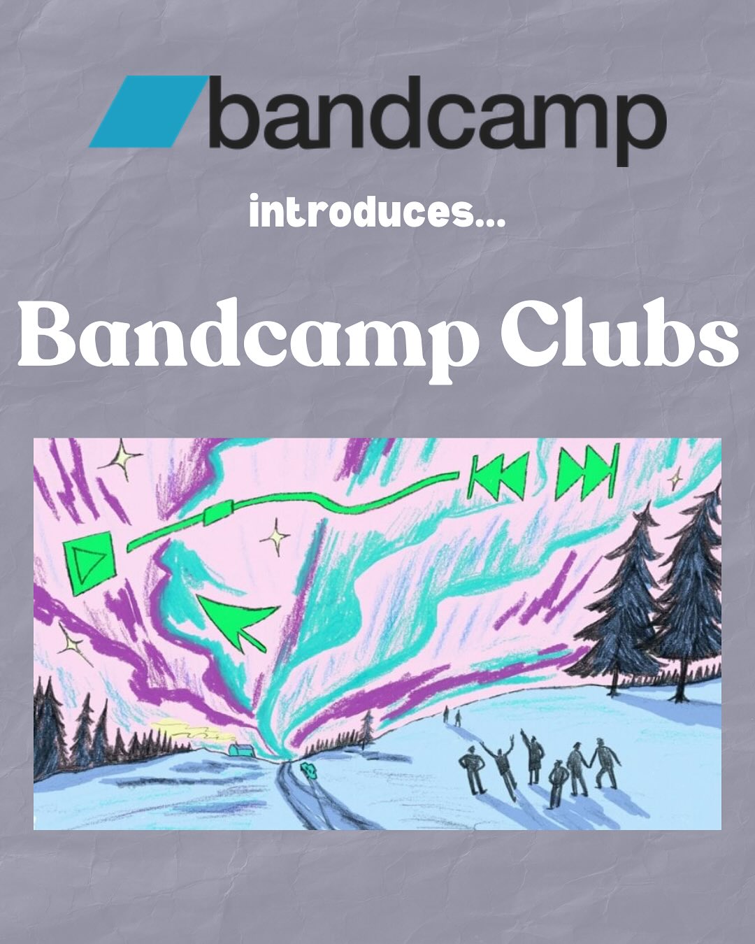 Listen up! 🎶 This week, @bandcamp launched Bandcamp Clubs—your all-access pass to connect deeper with the music you love. Join a genre-specific club curated by DJs, journalists, and label heads, and get a hand-picked album, exclusive artist interview, members-only space, and invites to live Listening Parties. Pick your club, discover new sounds, and join the community.
