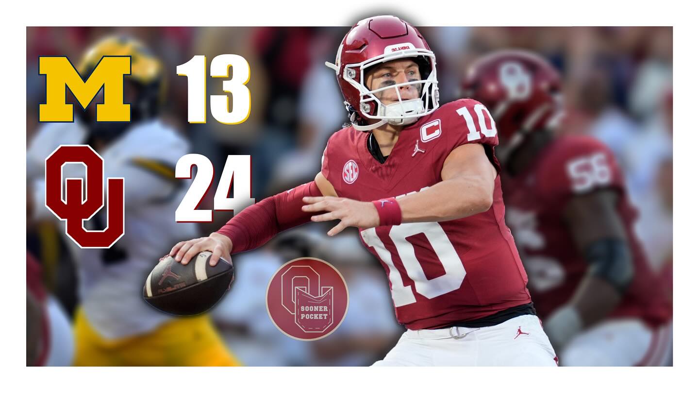 Yeah, that’ll do. Check out our game recap for the Michigan win.
https://www.soonerpocket.com/post/game-recap-michigan