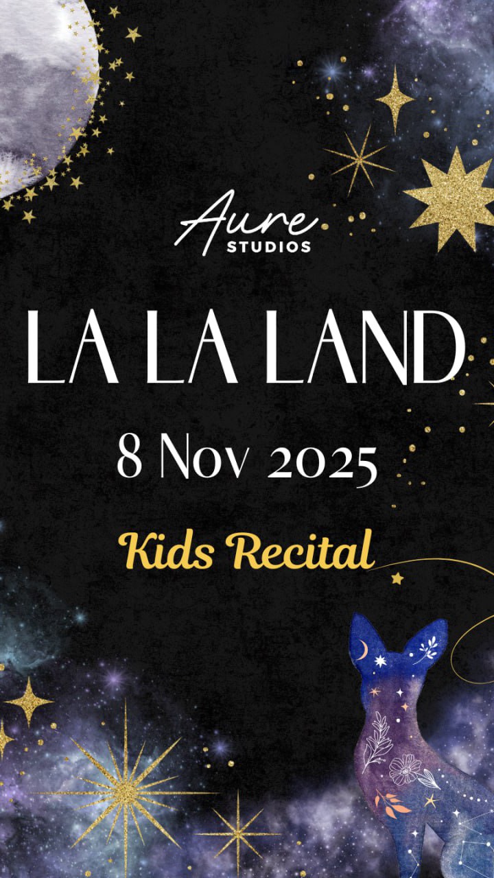 ✨🌙 Step into the magic of La La Land! 🌙✨
Join us for an enchanting evening filled with dance, music, and pure joy as our young stars light up the stage. 💃🕺
📅 Date: 8 Nov
🎟 DM us now to reserve your tickets
Come and be part of this magical night of dance and fun ✨💫
#aurestudios #lalaland #teamaure