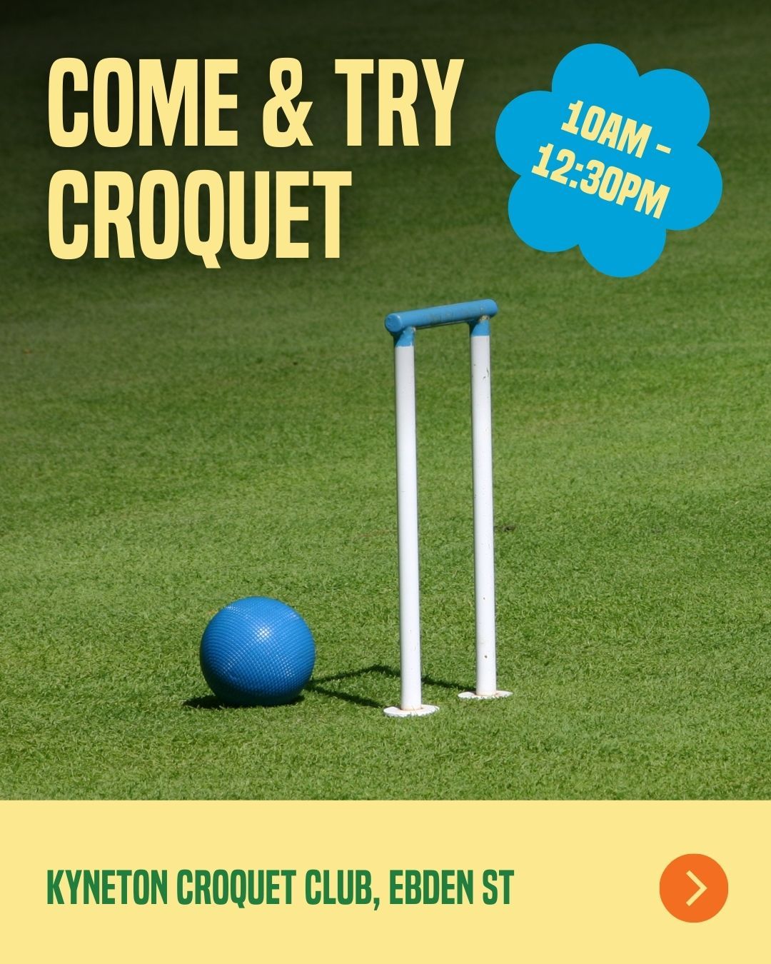 Plenty happening this Sunday at the festival—here’s your guide for the day:
🏑 Come & Try Croquet – Kyneton Croquet Club
🕙 Antique Fair – Quambi Stadium
🐕 Dog Dash – Kyneton Velodrome
🎶 Decades of Decibels – Mechanics Institute
Check the website for details and plan your day in Kyneton.
--
The Kyneton Daffodil & Arts Festival
📍 5–14 September 2025
Supported by Major Sponsors @kynetononriverside
Visit our website to view all events and sponsors.
.
.
.
.
.
#kynetondaffodilandartsfestival #kyneton #daffodilfestival #macedonranges #visitmacedonranges #macedonrangesnaturallycool #daylesfordmacedonranges #daylesfordmacedonrangeslife #onehouroutofmelbourne #regionalarts #thingstodo #communityfestival #familyfriendly