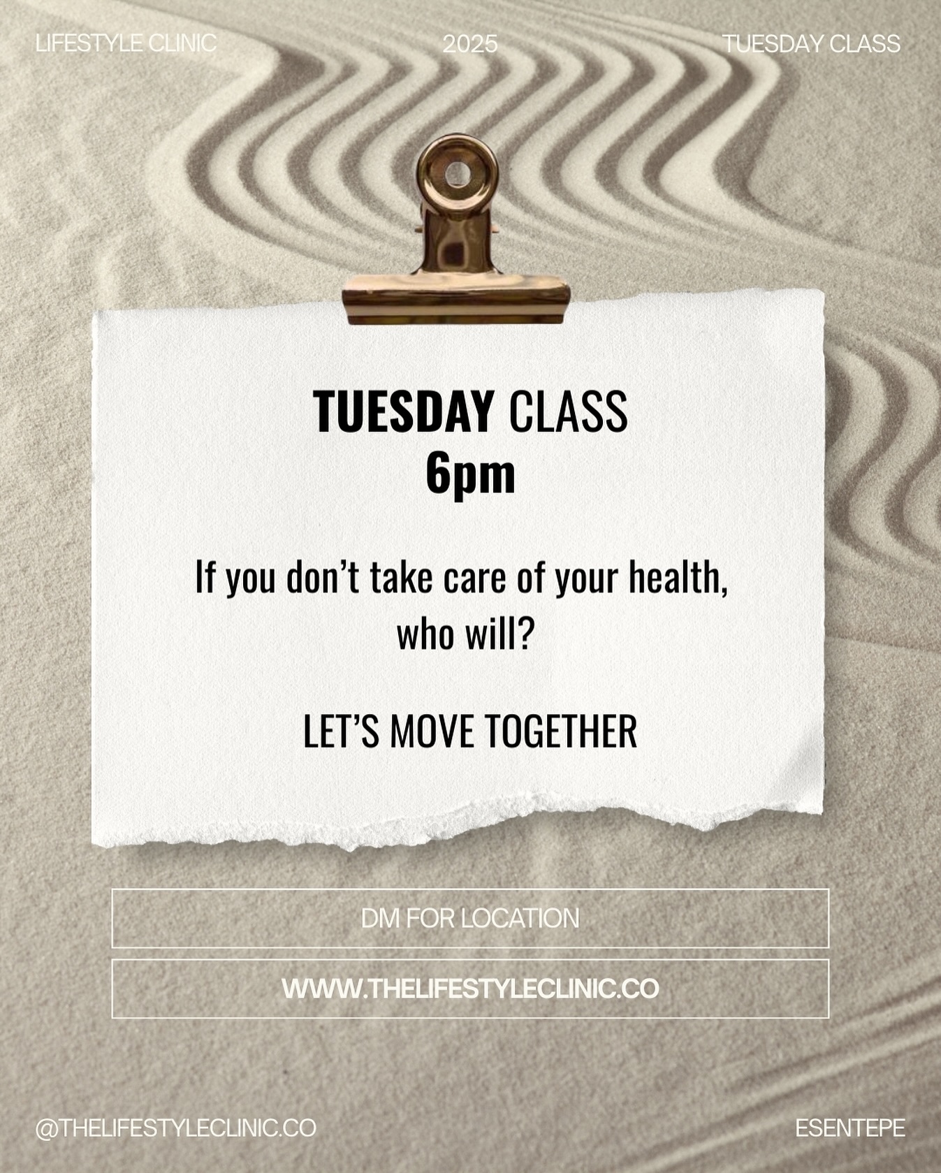Attention LOCALS!
TUESDAY Class 💪🏼
Weight loss, type 2 diabetes reversal or simply want to work those muscles while having fun?
All ages, all fitness levels - join us today at 6pm at Lifestyle Land.
If you don’t take care of your health, who will?
First Class is FREE ✔️
DM for location.
Cannot wait to see you there 🤍
______
#weightloss #diabetesreversal #fitnessfun #healthycommunity #lifestylechange #esentepe #lifestyleclinic #diabetestype2