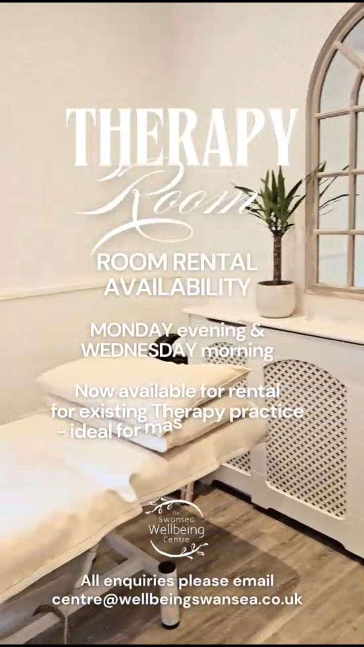 🌿 Therapy Room Rental Available 🌿
Looking for a comfortable, welcoming space for your therapy practice?
Available:
Monday evenings
Wednesday mornings
Perfect for massage therapy or other wellbeing services. Ideal for local practitioners looking for an affordable, professional space.
Cost: £20 per 4,5 hour session
For enquiries, please email: centre@wellbeingswansea.co.uk
#wellbeingswansea #therapyroom #swanseatherapist