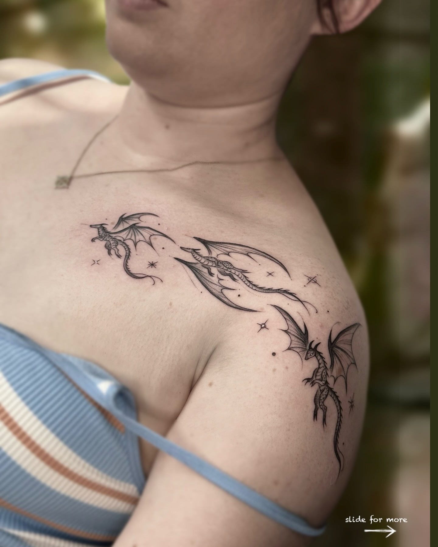 โข ๐๐๐๐๐๐ ๐๐๐๐๐ โข
๐ Bookings are open for October and I've got 8 slots left - fill up the form (link in bio) or email me at contact@paolafay.com , I'd love to tattoo you :)
๐ Had the honour of doing Lowri's first tattoo and she sat like a warrior, because she really is. This 3 little dragons tattoo represents her strength and battles daily fought - but to keep strong and kind in the process ๐ค thanks for being our Cupid, @tattoodo
๐ ๐๐ฉ๐ข๐ฏ๐ฌ ๐บ๐ฐ๐ถ ๐ง๐ฐ๐ณ ๐ด๐ถ๐ฑ๐ฑ๐ฐ๐ณ๐ต๐ช๐ฏ๐จ ๐ฎ๐ฆ & ๐ฎ๐บ ๐ข๐ณ๐ต
๐ Done at my studio @sanctuarink with the best @elitetattooofficial needles
#fantasytattoo #dragontattoo #butterflytattoos #mermaidtattoo #botanicaltattoo #londontattoo #tattooartist #darkfantasy #darktattoos #naturetattoo #fairytattoo #uktattooartist