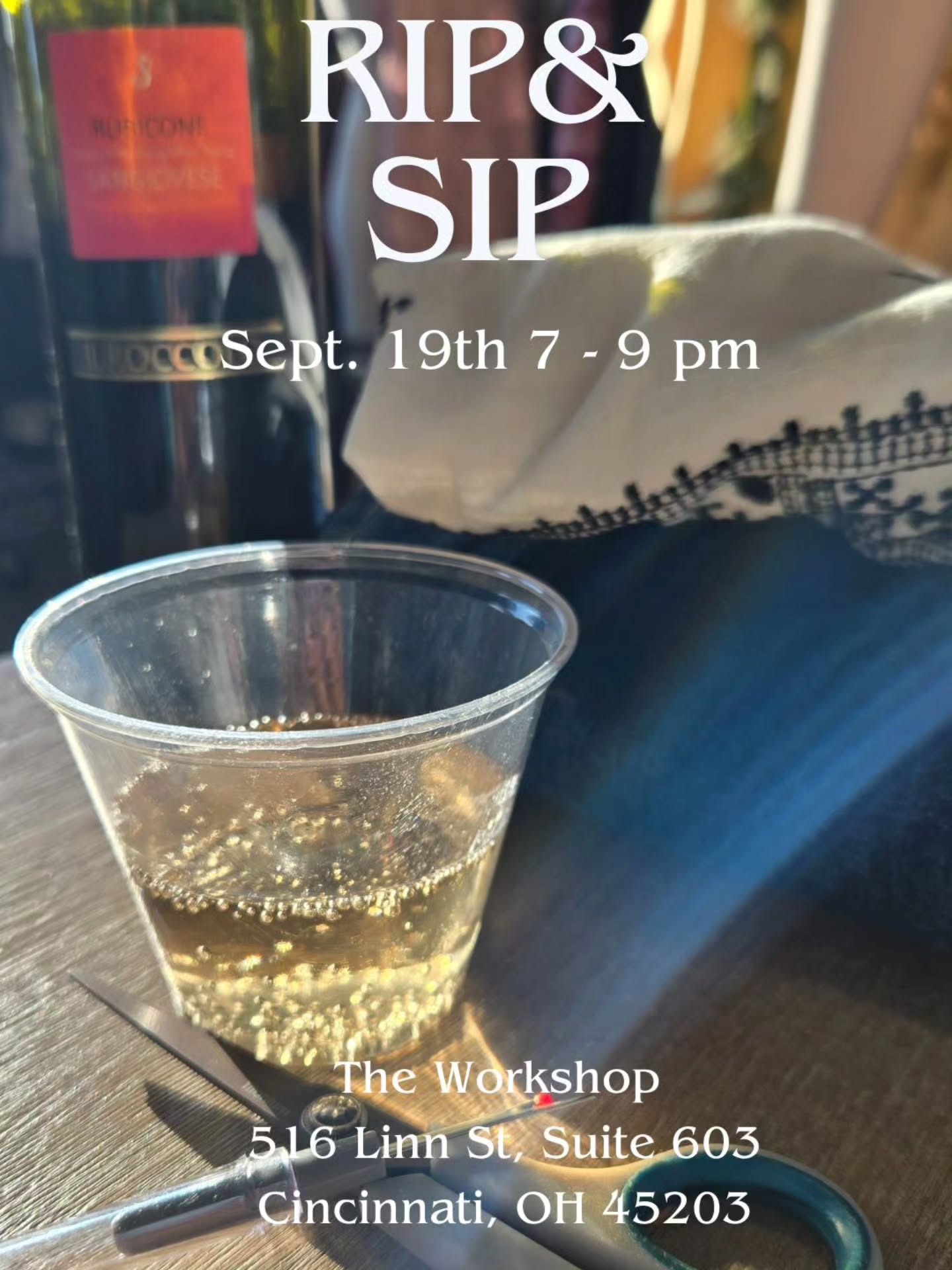 We're back with our first one for the fall! 🧵
Join us for an impromptu Rip & Sip on the 19th from 7 to 9 pm at The Workshop. Limited seats are available, so be sure to grab yours for a fun and relaxing evening!
You can find the link to register in bio 😌
#ripandsip #falledition #amalineevents #amalinecollections