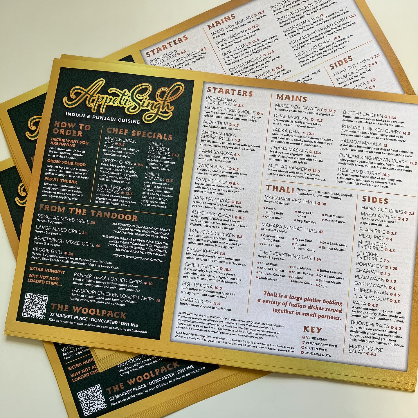 Double sided recyclable menus for @grubonadziane & @appetisingh_bar_and_grill opening night from 5pm 12th September at the woolpack #doncasterisgreat