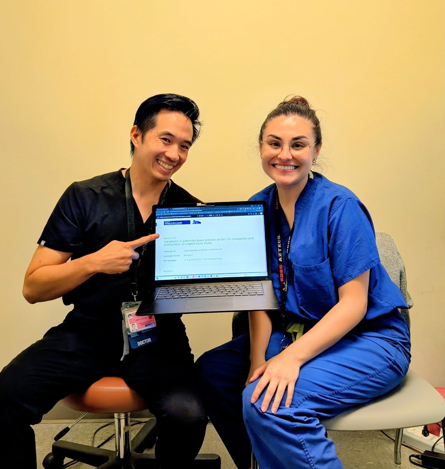 Congratulations @emilytafoya on your first 1st author publication with @theemergelab & @uscfamilyplanning !
Taking parental leave can significantly and positively impact new fathers’ relationships with both their partners and children, as well as promote gender equity in the home and workplace. Yet, the US is one of the few industrialized countries without a national policy providing paid paternity leave.
We examined the resultant variations in paid paternity leave options for fathers in different work sectors across over 800 companies and institutions. We found that while about 4 out of 5 private companies offer paternity leave, fathers still get far less time than mothers, averaging 10 weeks compared to 15. We were surprised to find that OB-GYN affiliated hospitals and institutions, while more gender equitable in their offerings, offered significantly less paid parental leave at 6 and 7 weeks for new fathers and mothers, respectively. Disparities in provisions for paternity leave remain a barrier for gender equity in the US.