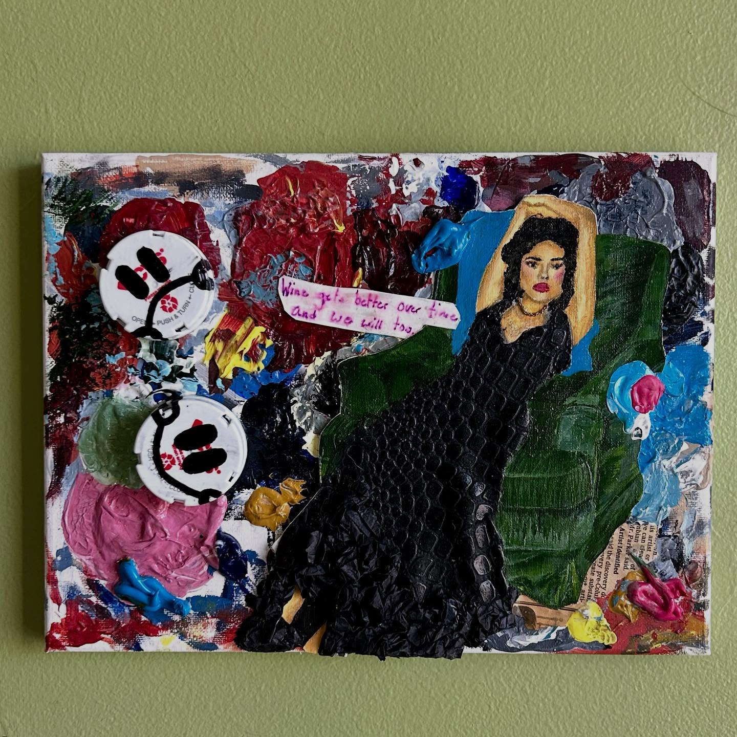 “Downs & Downs”
Acrylic and collage material
2023