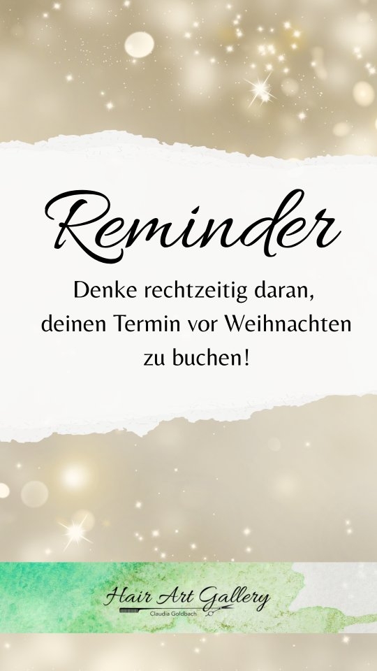 🔔 „Vor Weihnachten wird’s voll – sicher dir deinen Termin!“
✨ Weihnachten kommt schneller als du denkst 🎄
Dein Wohlfühlmoment wartet.
Buche bequem online – bevor alle Termine weg sind! 💇♀️💫
👉 Jetzt Termin sichern: Link zur Buchung, findest du in der Bio.
WOHLFÜHLMOMENT
FRISEUR
CALLIGRAPHY CUT CURLS
LOCKENFRISEUR
DAUERWELLE
#weihnachtsglanz #wohlfühlmoment #friseurberlin #hairstyling #hairartgalleryberlin #prenzlauerberg #haare #StrahleAnWeihnachten #terminonline #onlinebuchung
