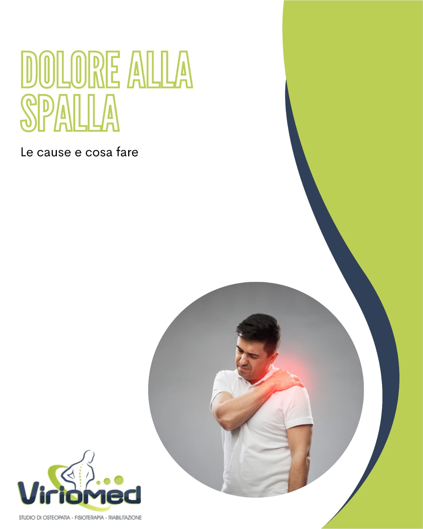 Le lesioni alla spalla sono piuttosto comuni, soprattutto tra gli sportivi che eseguono movimenti ripetitivi, come nuotatori, tennisti e golfisti. Tuttavia, anche le attività quotidiane più semplici possono provocare danni alla spalla.
Molte persone convivono quotidianamente con questo tipo di dolore e con una conseguente riduzione della mobilità (dovuta a debolezza o difficoltà nel sollevare il braccio), spesso pensando che “prima o poi passerà da solo”, senza rendersi conto che ignorare un problema alla spalla può comportare complicazioni più gravi.
Viriomed
📍 Strada comunale per San Gregorio, Loc. Mannella (VV)
📞 3206775566
📧 viriomed@libero.it
🌐 www.viriomed.it
#viriomed #fisioterapia #osteopatia #riabilitazione #posturologia #terapia #tecar #fisiotone #powershape #cryotshock #ondadurto #osteopata #ginnasticaposturale #linfodrenaggio #posturale #dimagrimento #dimagrimentolocalocalizzato #rimodellamentocorpo #tonificazione #vibovalentia #calabria #sangregoriodippona #vibomarina