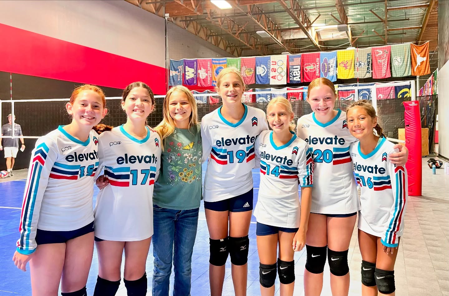 Congratulations to Elevate Team Dani on their amazing day of firsts!! First tourney! First win! First serves!! First blocks! First Attack with a foot!! Amazing day of firsts for so many!! Way to go girls!! Thanks Coach Dani and Isabel for making it such a special day. Thank you to all of the families for your cheering and support! And thank you God for bringing us all together. #elevatevb #pao #playasone #emmanuelfaithcommunitychurch