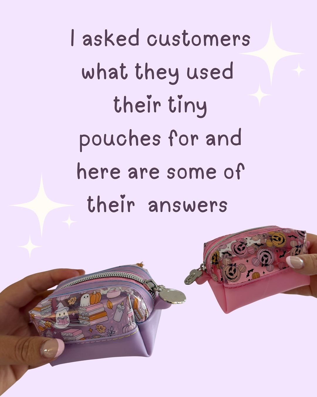 I asked everyone what they used their tiny pouches for and I had some great answers! They seem to be used for everything! Lots of people filling them with the essentials and then moving them from bag to bag.
There is a new chonky size in town as well for when you need just a little more storage space.
All of these and more available this weekend on my website 🥳🥳
#cutebagcharm #tinypouch #bagorganizer