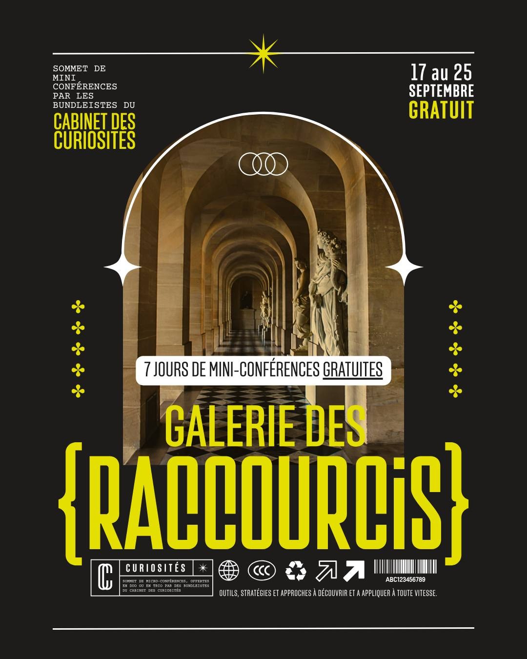 ✨ Le Cabinet des curiosités est de retour cette année… et devine quoi?
J’AI ÉTÉ SÉLECTIONNÉE POUR Y PARTICIPER !
👉 Dès le 25 septembre, tu pourras mettre la main sur un petit produit que j’ai créé aux côtés de 123 autres entrepreneur·es. Oui oui, 123!
Et grande nouveauté 2025 → la Galerie des raccourcis 🎉
📅 Du 17 au 25 septembre, tu auras accès à 7 jours de mini-conférences gratuites, pleines de raccourcis concrets et inspirants pour ta business.
💬 J’aurai aussi le plaisir d’y donner une mini-conférence au côté de deux charmantes entrepreneures (que je vais te présenter bientôt 👀).
Le nom de notre conférence? 👉 FUCK LE CHAOS, GÈRE TON CASH.
Si ça, c’est pas assez excitant… je sais pas ce qui l’est 😏
🎟️ Réserve ta place gratuite dans la bio !