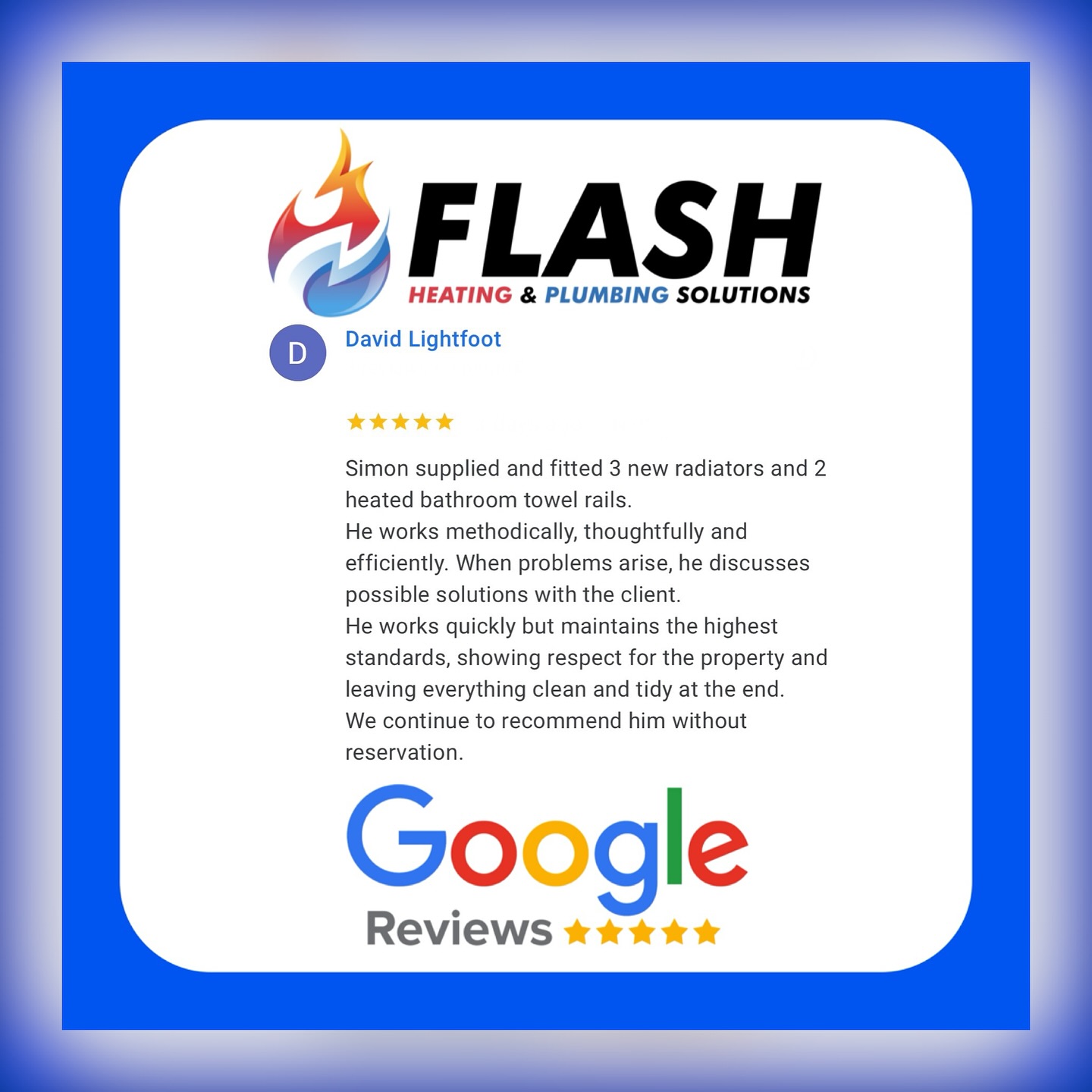 🌟 Testimonial Tuesday 🌟
It’s been a minute, but we’re thrilled to share some of our amazing recent feedback from our wonderful customers! 💬✍️
🗣️ Our customers have been raving about their experiences with us and praising our dedicated team and exceptional service! 💖
🙌 Thank you to everyone who took the time to share their feedback; your support means the world to us! 🥰
For any of your heating and plumbing needs, you can get in touch with us by:
📱 Phone or WhatsApp - 07743 645488
📧 Info@FlashHeatingAndPlumbing.co.uk
💻 www.flashheatingandplumbing.co.uk
•
•
•
•
•
#energyefficiency #boilerinstall #boilerservice #boilerservicing #boilerbreakdown #boilerrepair #gasengineer #gassafe #gassaferegistered #heating #heatingengineer #plumbingandheating #plumbing #centralheating #smallbusiness #smallbusinessuk #localtrades #bordon #whitehill #headley #petersfield #liphook #liss #farnham #hampshire #surrey #flashheatingandplumbingsolutions