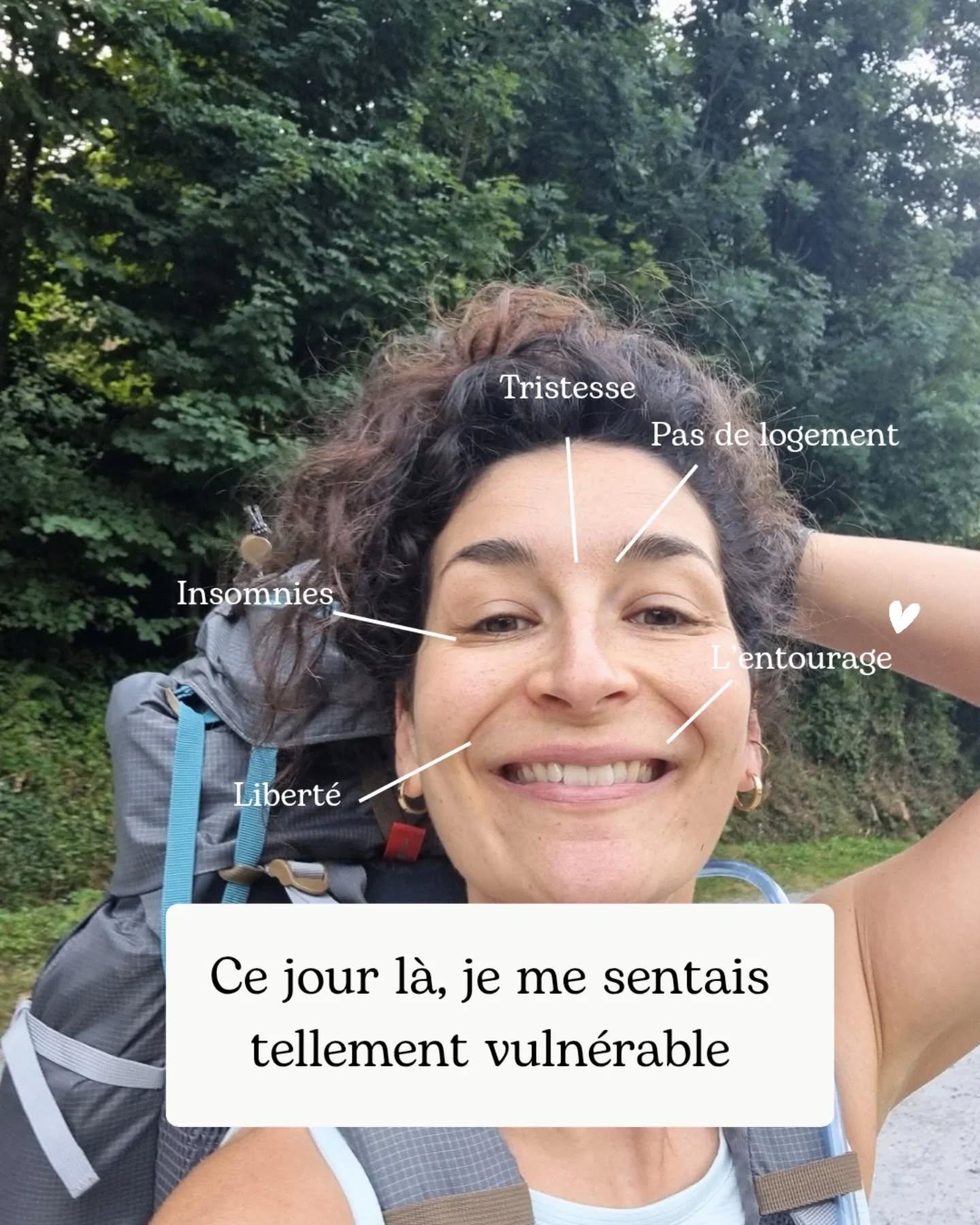 Trouver en soi ce qu'on attend de l'extérieur
-
Je crois que derrière ce sourire il y avait 1001 émotions jetées sur la toile. Je savais juste que je devais y aller.
J'ai pris toutes les versions de moi même dans mon sac. Après tout, ça fait 32 ans qu'on voyage ensemble. C'était parfois un peu lourd, mais elles méritaient toutes d'avancer 😉
-
J'ai juste choisis celle qui tracerai le chemin
.
#randonnée #marcher #allerdelavant #douter #gr10 #pyreneesatlantiques #penséedujour #rencontres #voyagemontagne #bivouac #fanny.souliez #rebondir